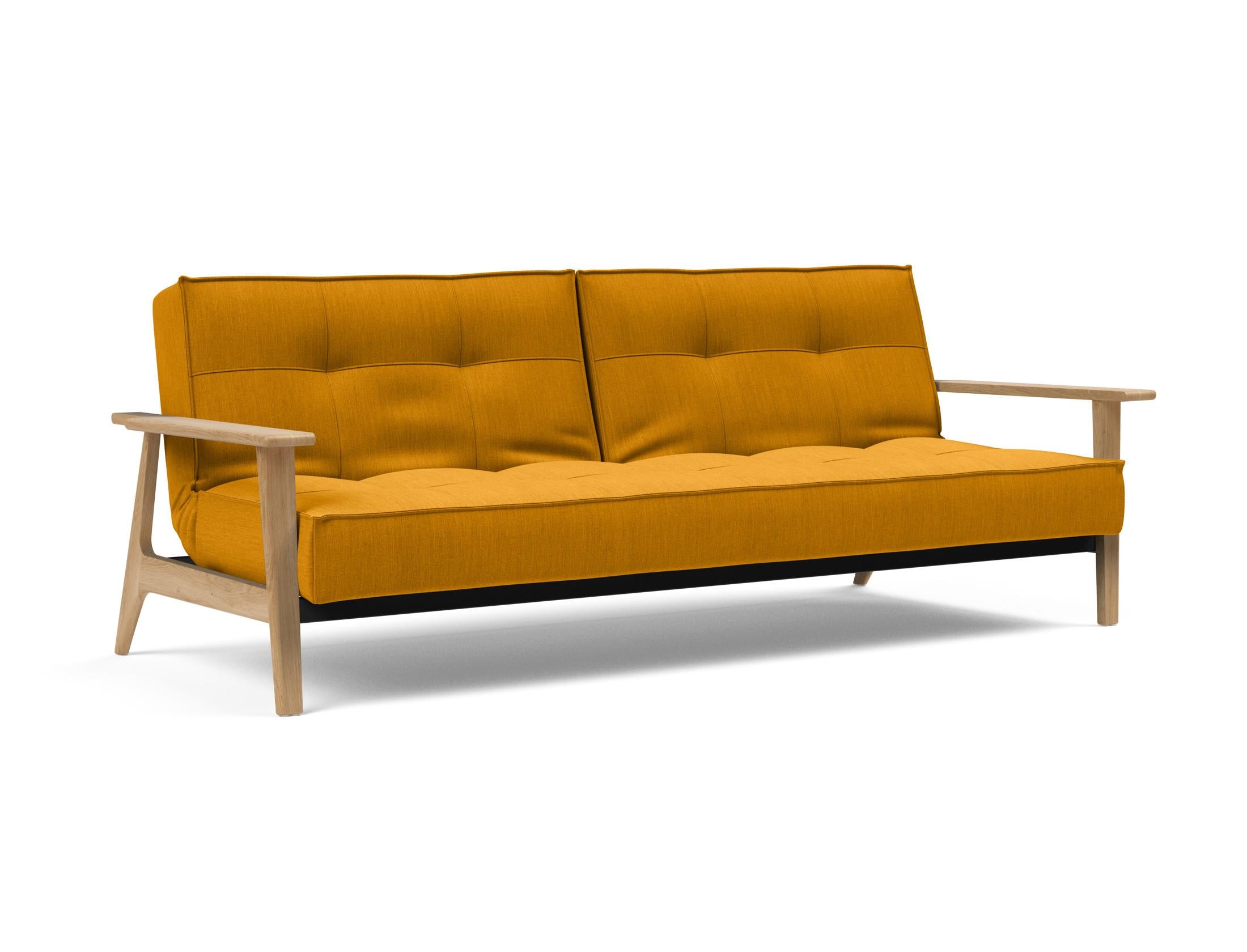 Erleben Sie das stilvolle Splitback Sofabett 115 Frej von Innovation Living – ideal für platzsparende Lösungen und zeitgemäße Einrichtung.