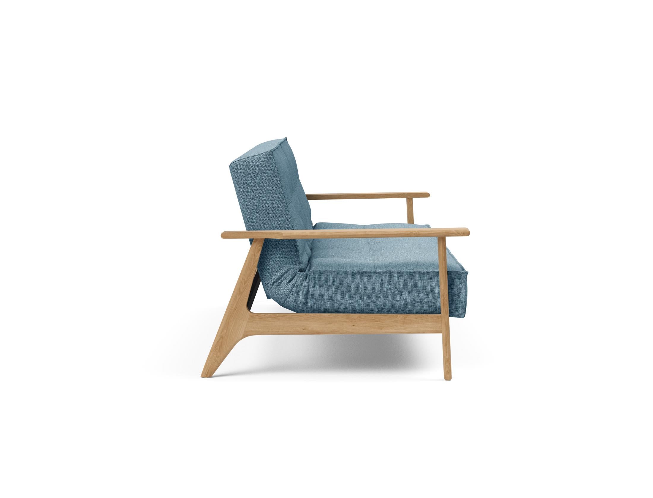 Erleben Sie das stilvolle Splitback Sofabett 115 Frej von Innovation Living – ideal für platzsparende Lösungen und zeitgemäße Einrichtung.