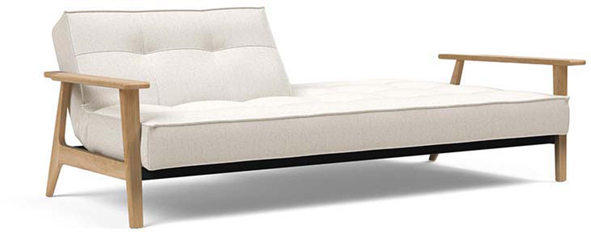 Erleben Sie das stilvolle Splitback Sofabett 115 Frej von Innovation Living – ideal für platzsparende Lösungen und zeitgemäße Einrichtung.