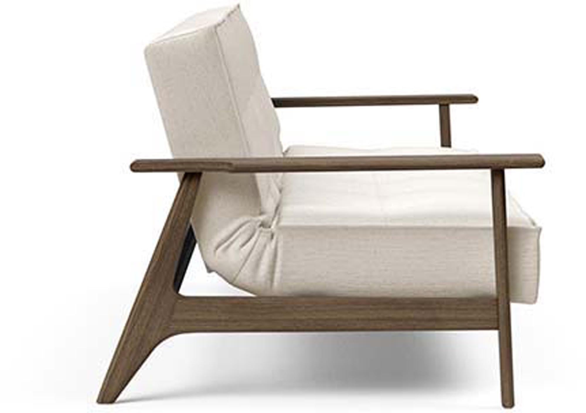 Erleben Sie das stilvolle Splitback Sofabett 115 Frej von Innovation Living – ideal für platzsparende Lösungen und zeitgemäße Einrichtung.