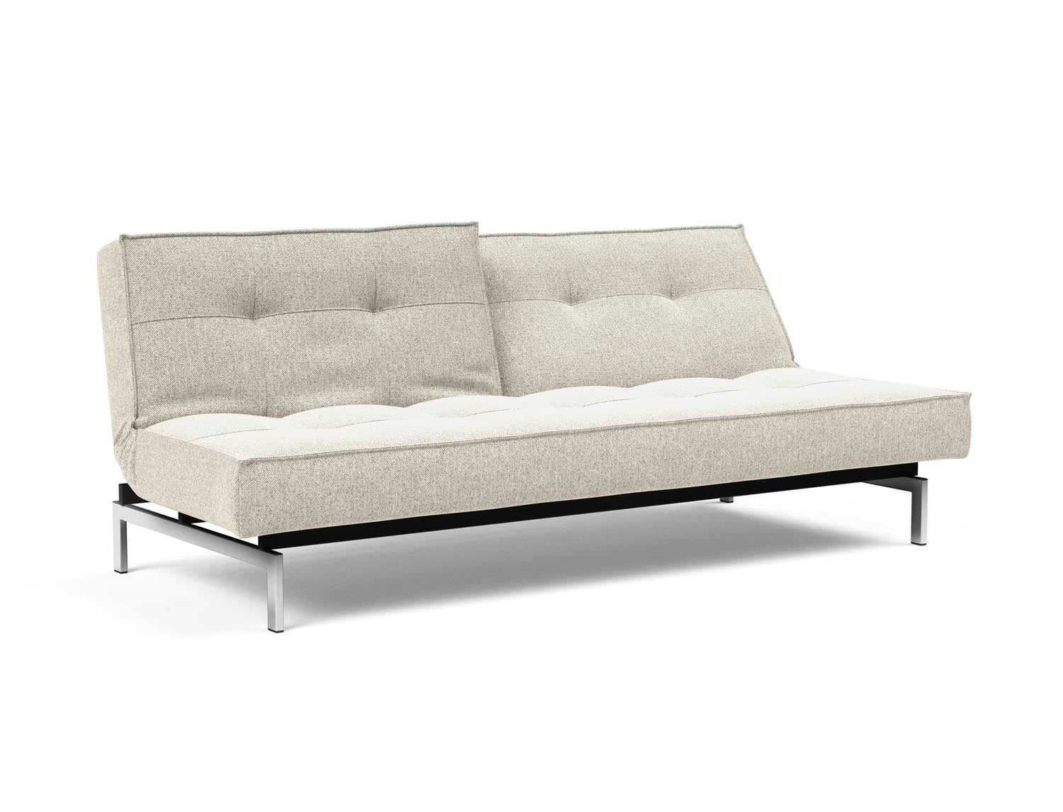 Entdecken Sie das stilvolle Splitback Sofabett 115 Chrom von Innovation Living – perfekt für jedes Zuhause, ob Wohnzimmer, Gästezimmer oder Büro.
