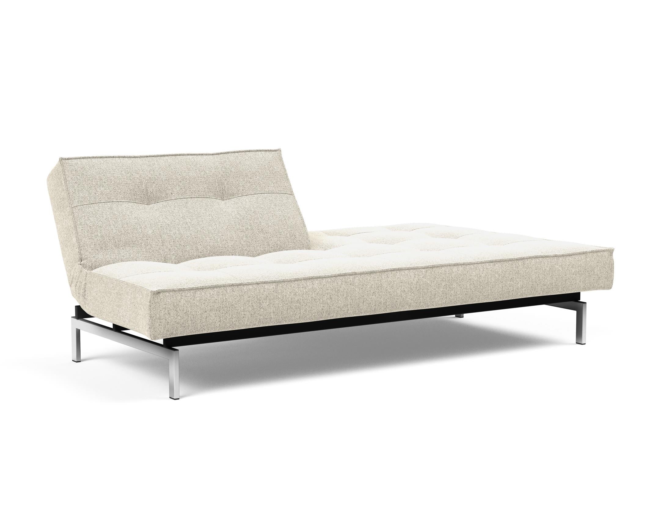 Das Splitback Sofabett 115 Chrom von Innovation Living vereint modernes Design und Funktionalität – ideal für stilvolle Wohnräume und flexible Nutzung.
