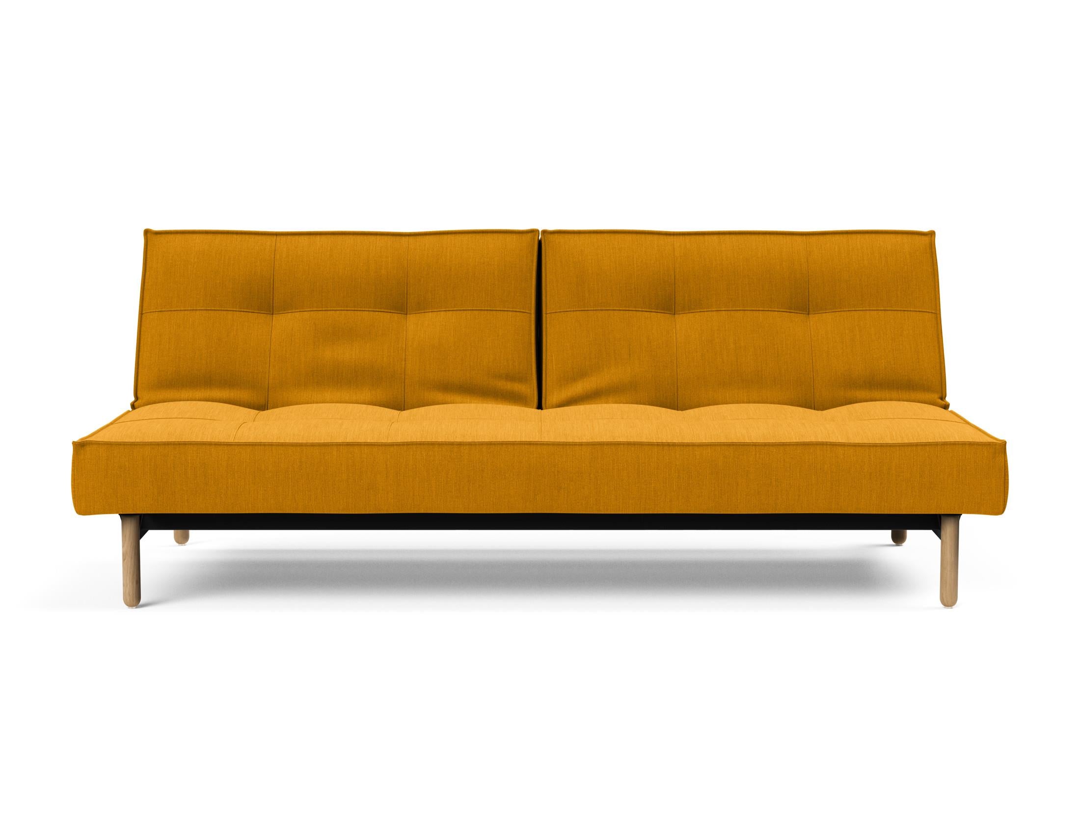 Das Splitback Sofabett 115 Stem von Innovation Living bietet stilvolle Flexibilität und Komfort, ideal für kleine Räume und Übernachtungsgäste.
