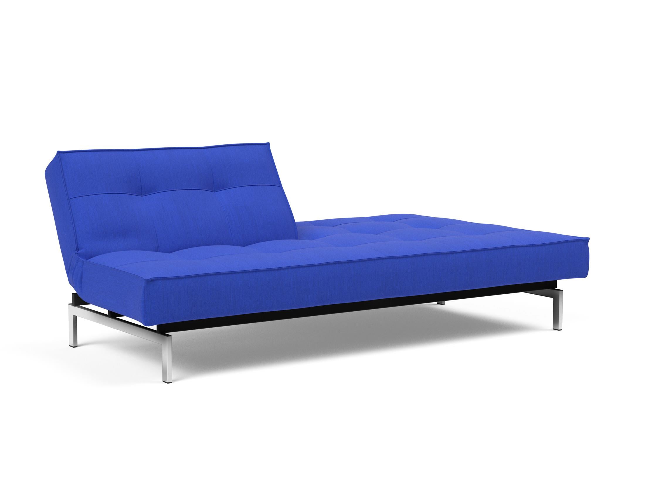 Entdecken Sie das stilvolle Splitback Sofabett 115 Chrom von Innovation Living – perfekt für zeitgemäße Wohnkonzepte und erholsame Nächte.