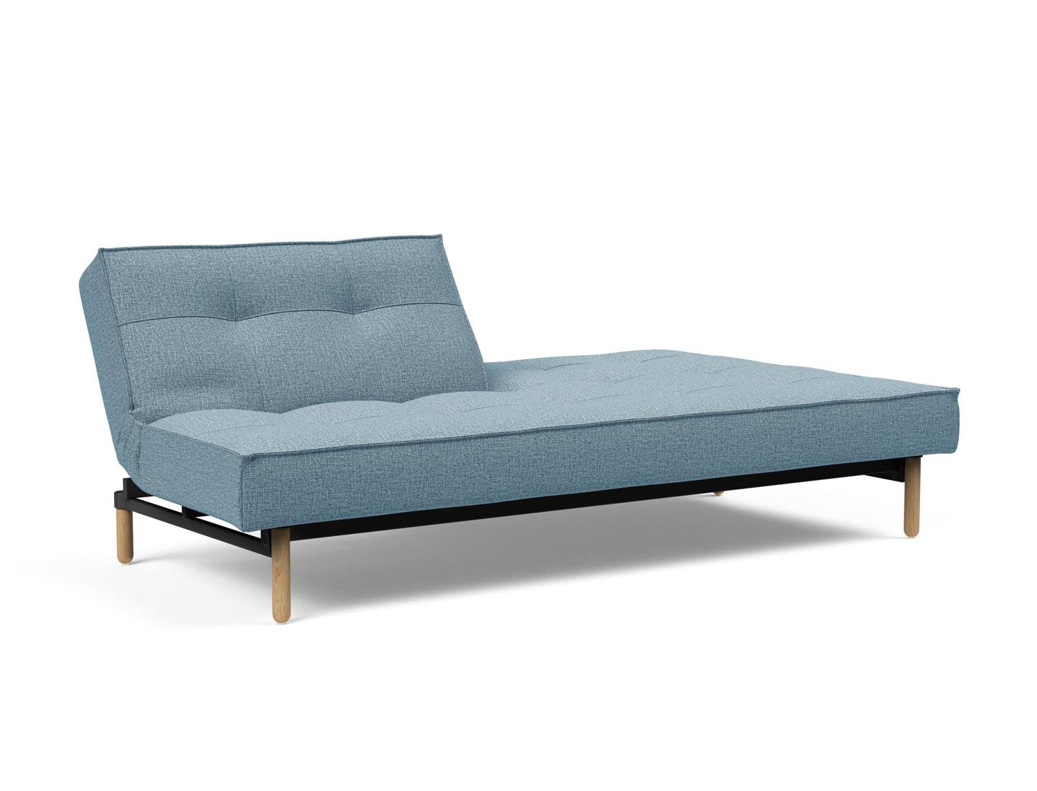 Das Splitback Sofabett 115 Stem von Innovation Living bietet stilvolle Flexibilität und Komfort, ideal für kleine Räume und Übernachtungsgäste.