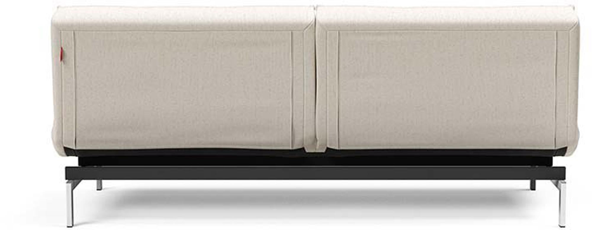 Entdecken Sie das stilvolle Splitback Sofabett 115 Chrom von Innovation Living – perfekt für zeitgemäße Wohnkonzepte und erholsame Nächte.