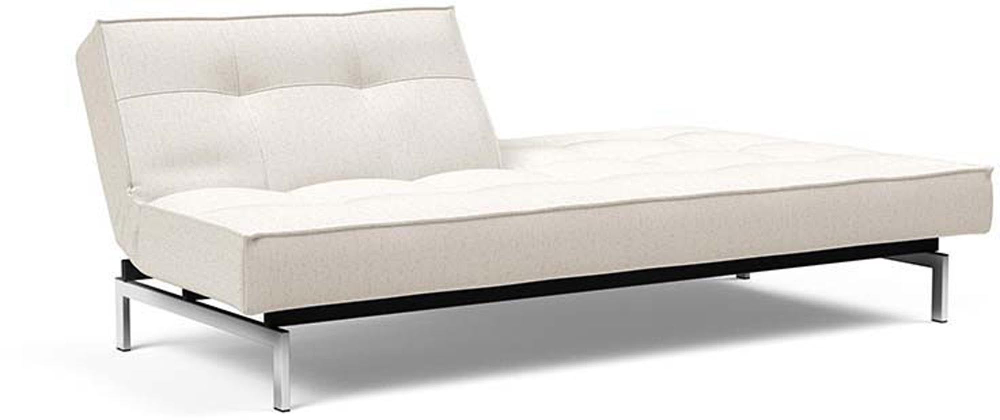 Entdecken Sie das stilvolle Splitback Sofabett 115 Chrom von Innovation Living – perfekt für zeitgemäße Wohnkonzepte und erholsame Nächte.