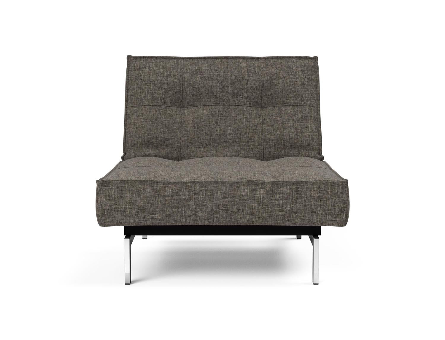 Erleben Sie den Splitback Chrome Sessel von Innovation Living – ein elegantes, flexibles Möbelstück, das modernen Komfort und Stil vereint.