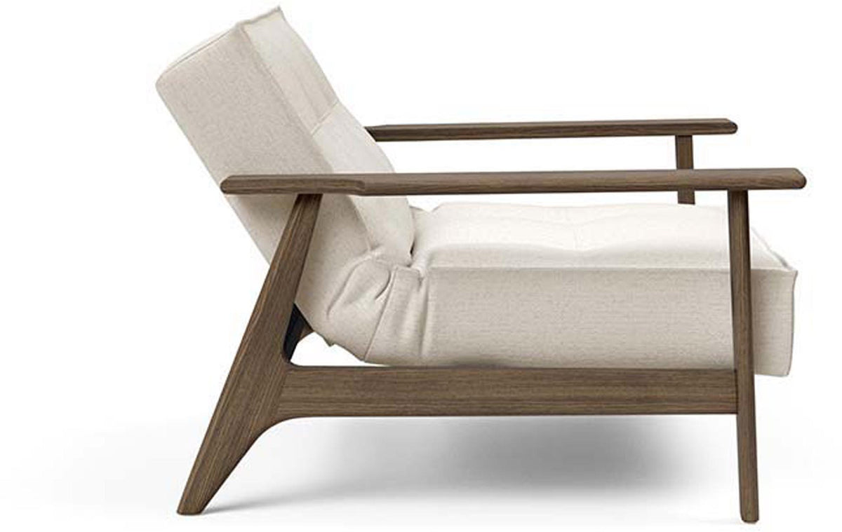 Splitback Frej Sessel in 531 Bouclé Off White präsentiert im Onlineshop von KAQTU Design AG. Sessel ist von Innovation Living