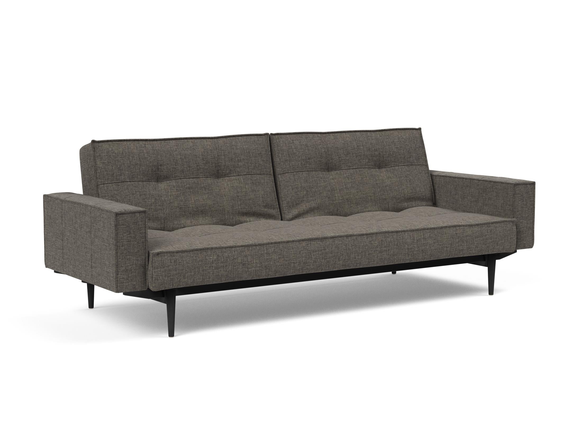 Das Splitback Sofabett 115 Styletto vereint elegantes Design mit praktischer Funktionalität. Ideal für Wohnzimmer und Gästezimmer.