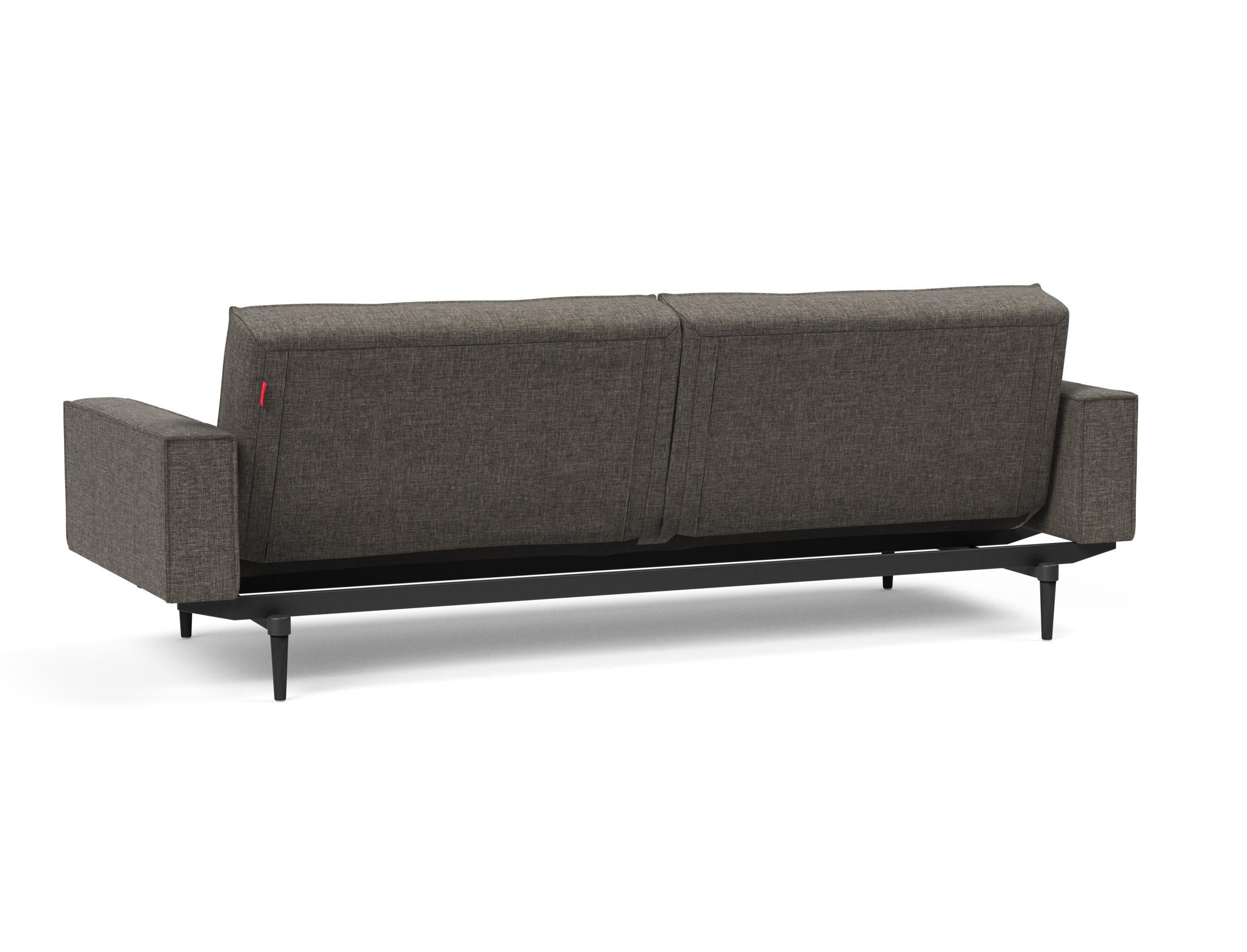 Das Splitback Sofabett 115 Styletto vereint elegantes Design mit praktischer Funktionalität. Ideal für Wohnzimmer und Gästezimmer.