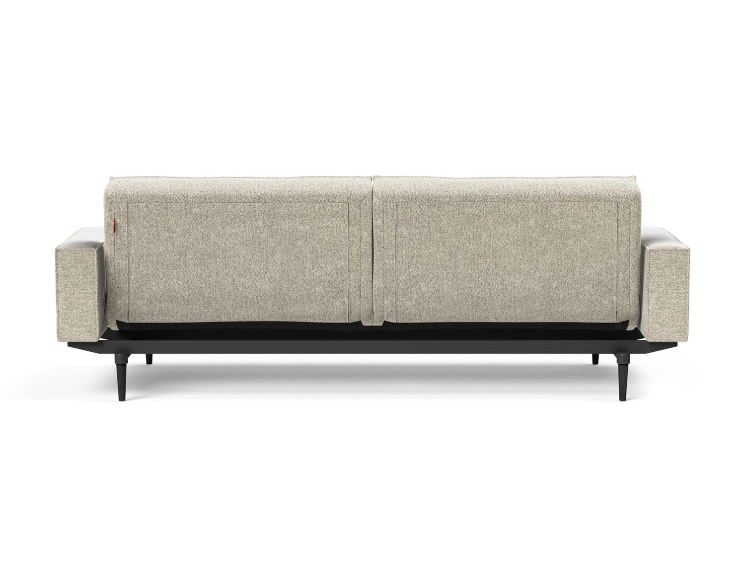 Modernes Splitback Sofabett 115 Styletto von Innovation Living mit eleganten Armlehnen – perfekt für stilvolle Wohnräume und flexible Schlaflösungen.