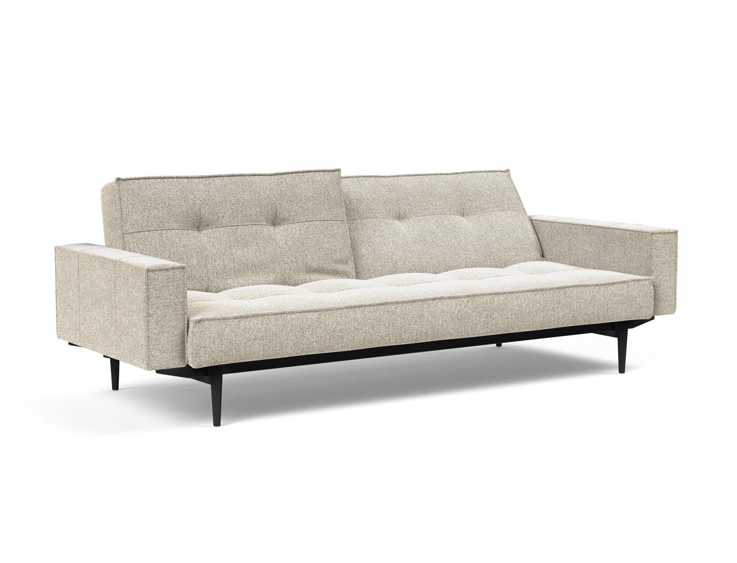 Erleben Sie das Splitback Sofabett 115 Styletto von Innovation Living – stilvolles Design und Komfort vereint für Ihr Zuhause.