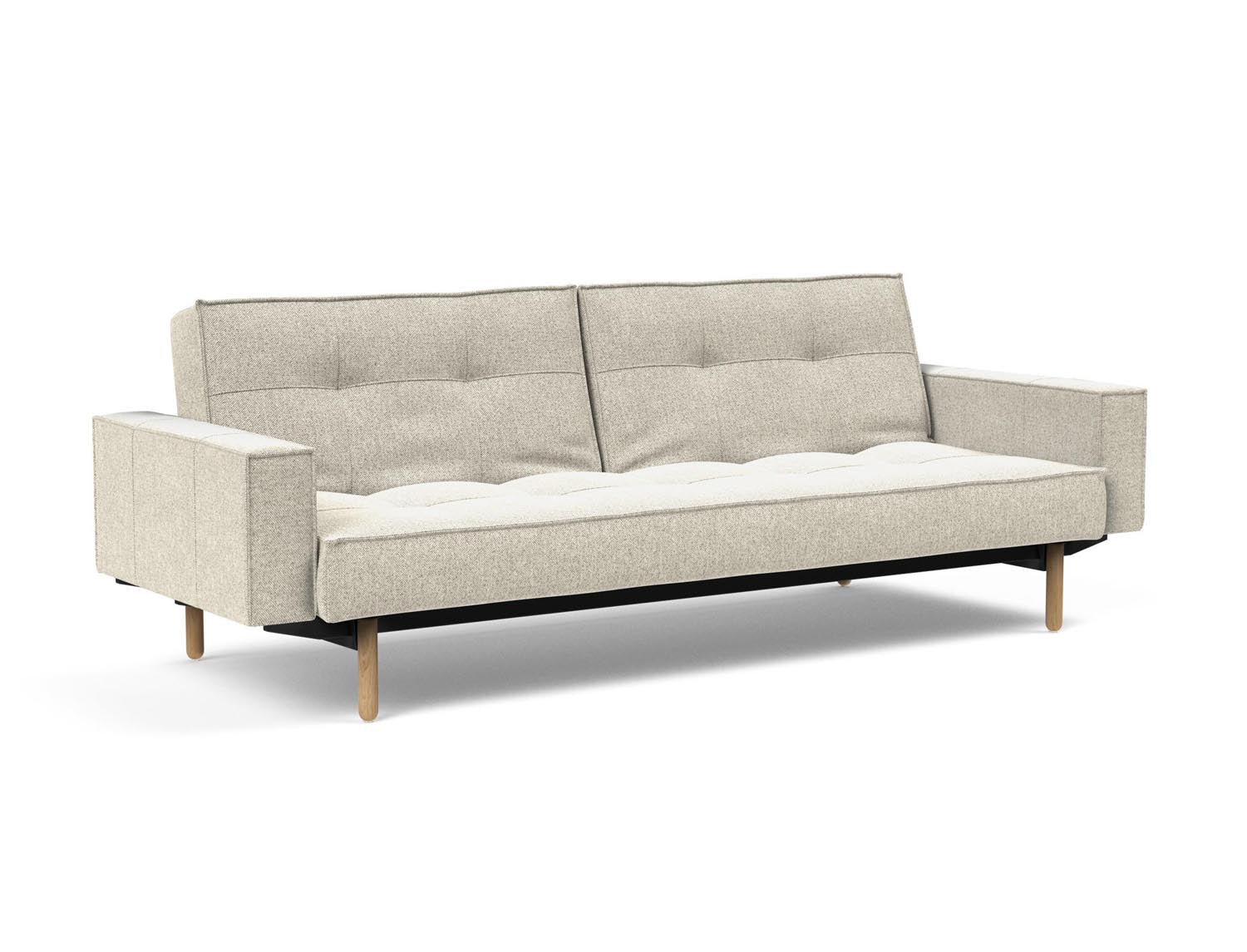 Modernes Splitback Sofabett 115 Stem von Innovation Living mit praktischen Armlehnen – perfekt für flexible Wohnlösungen und stilvolle Akzente.