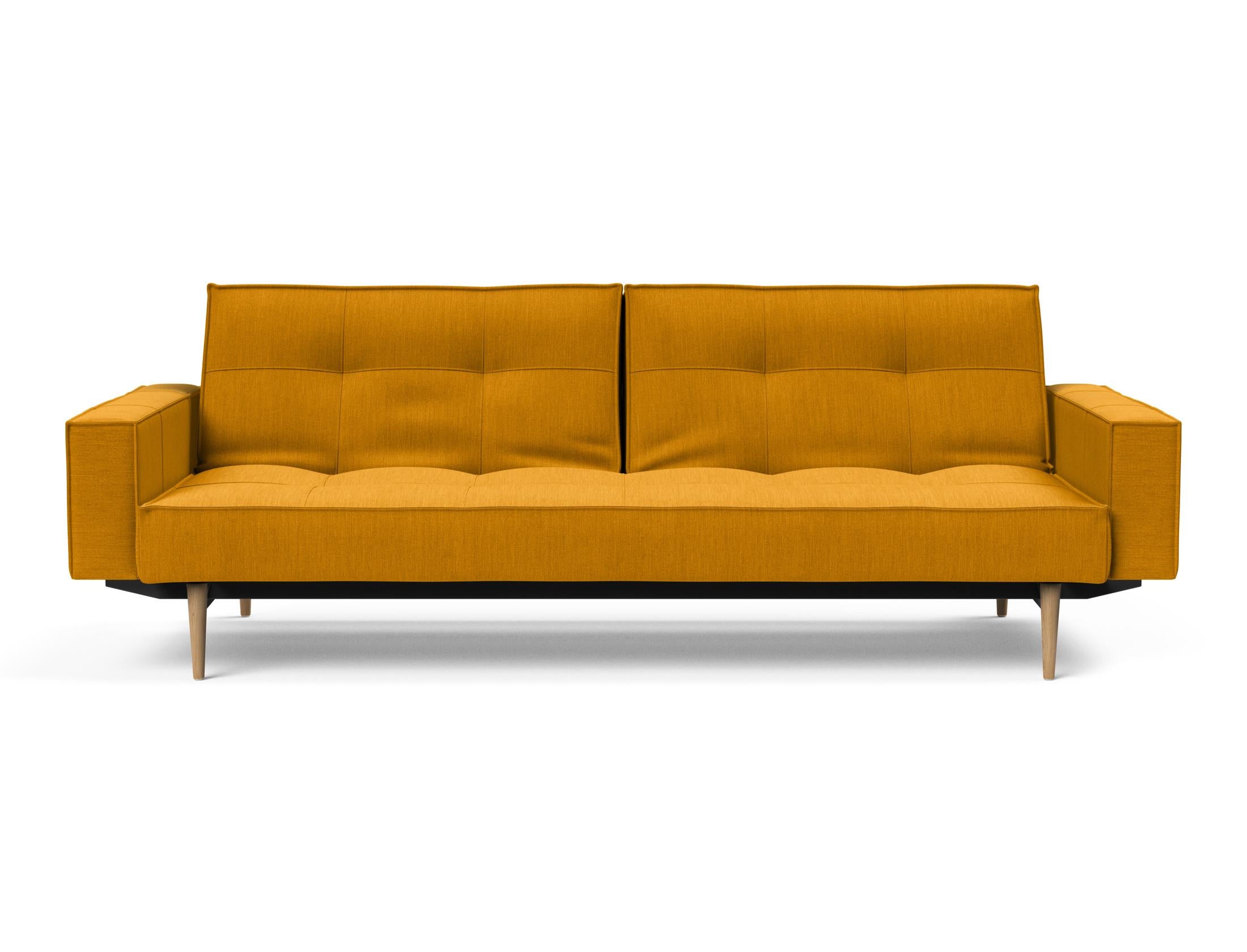 Das Splitback Sofabett 115 Styletto vereint elegantes Design mit praktischer Funktionalität. Ideal für Wohnzimmer und Gästezimmer.