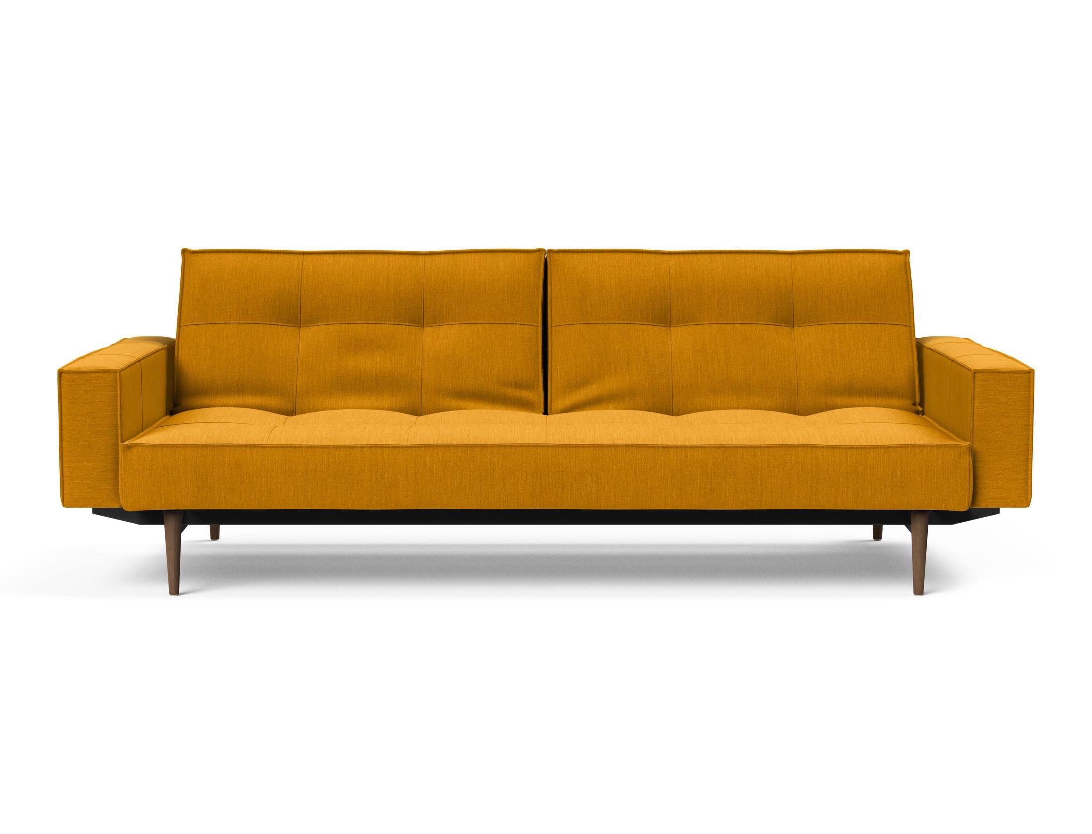 Das Splitback Sofabett 115 Styletto vereint elegantes Design mit praktischer Funktionalität. Ideal für Wohnzimmer und Gästezimmer.