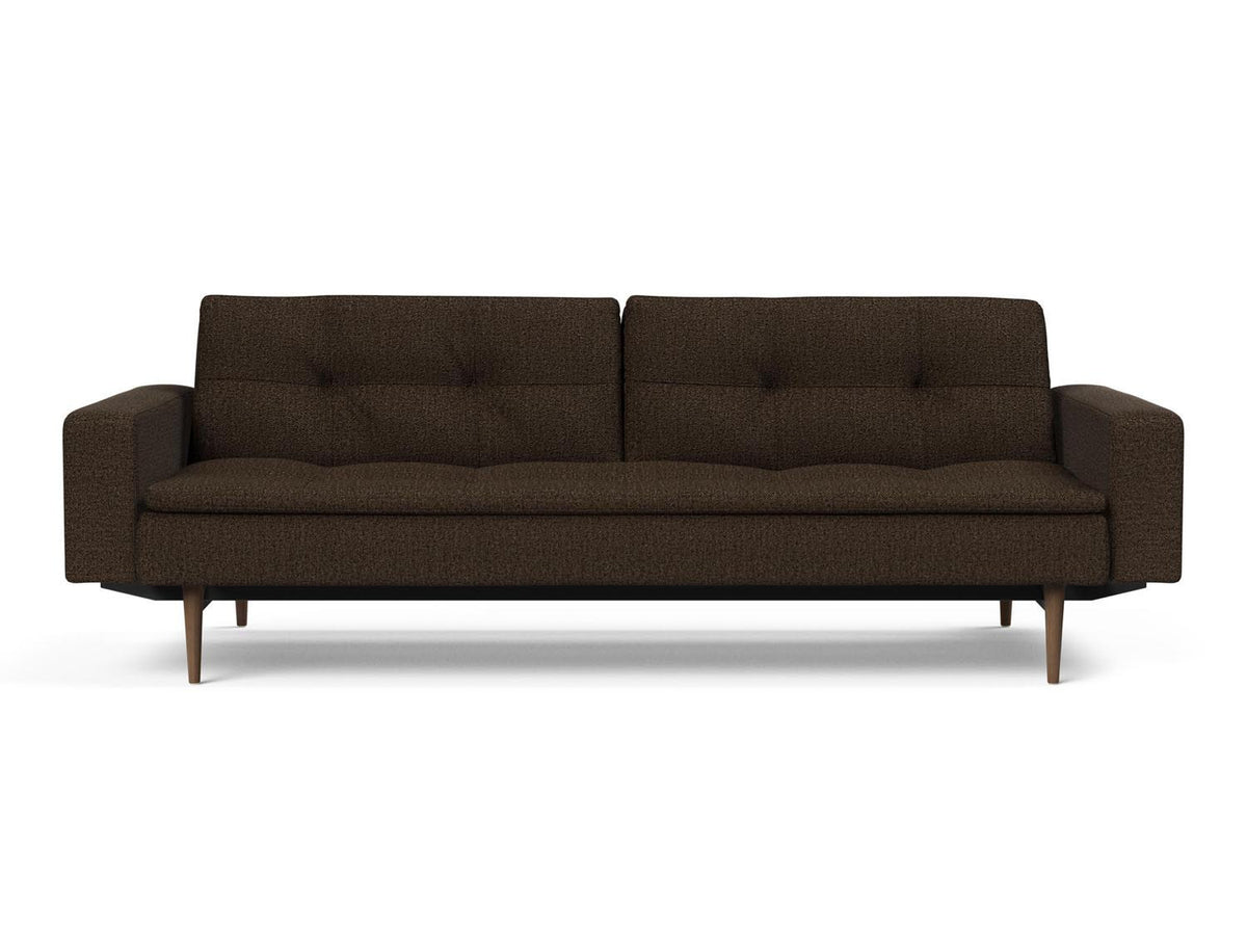 Dublexo Styletto Schlafsofa 115 mit Armlehnen in 358 Taura Chocco präsentiert im Onlineshop von KAQTU Design AG. Bettsofa ist von Innovation Living