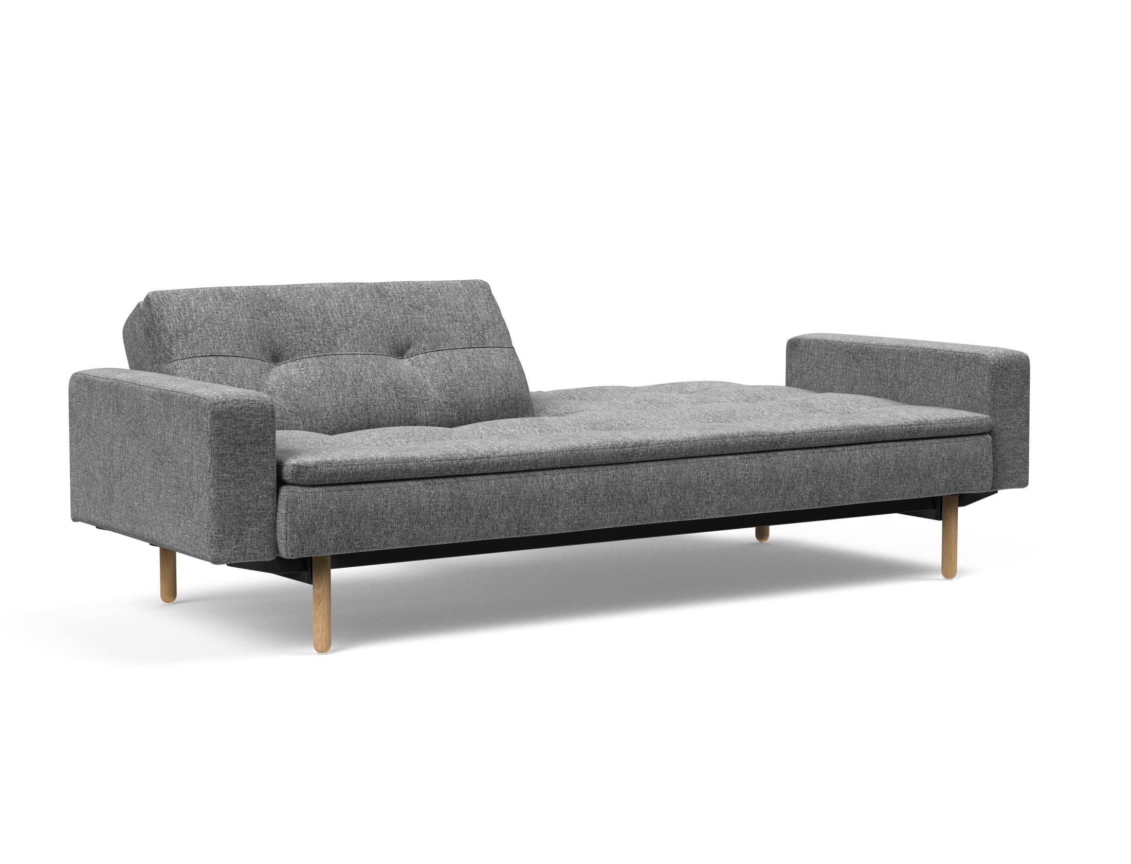 Das Dublexo Stem Schlafsofa 115 mit Armlehnen vereint elegantes Design und Funktionalität. Ideal für urbanes Wohnen und flexible Nutzung.