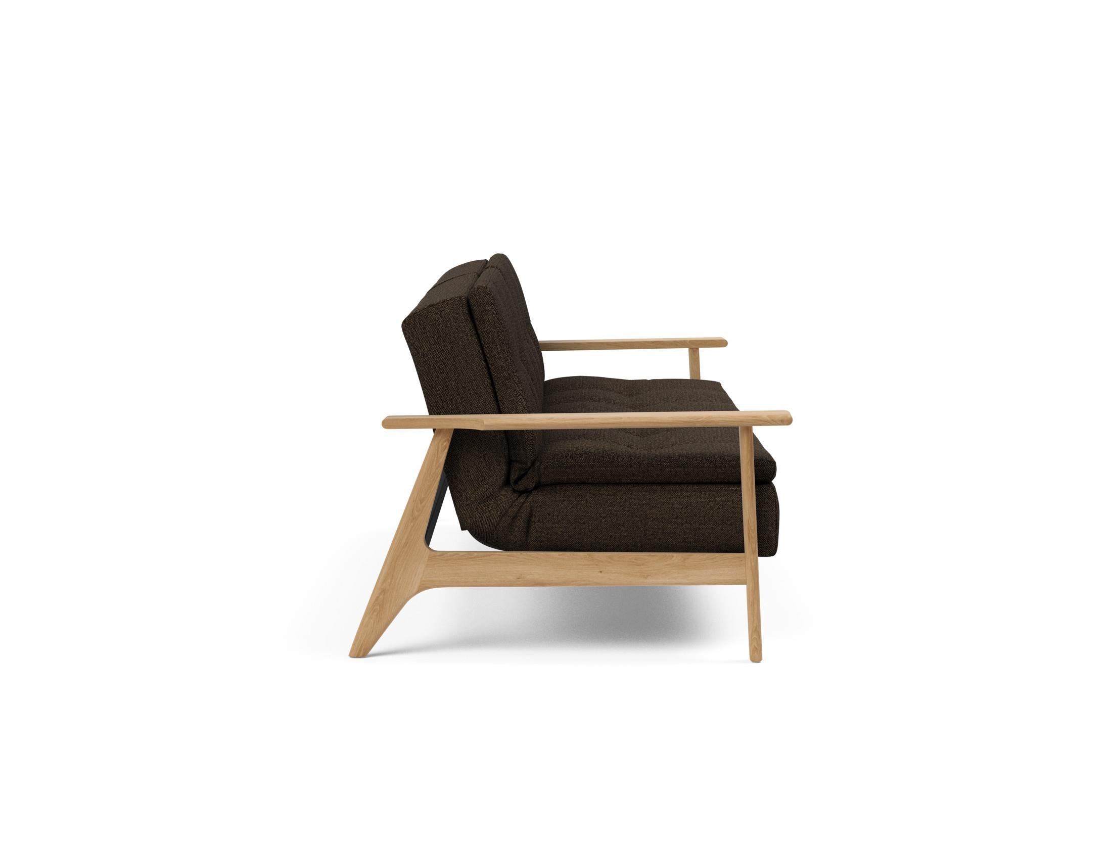 Erleben Sie das stilvolle Dublexo Frej Schlafsofa 115 Eiche von Innovation Living – perfekt für zeitgemässe Räume und gemütliche Schlafmomente.