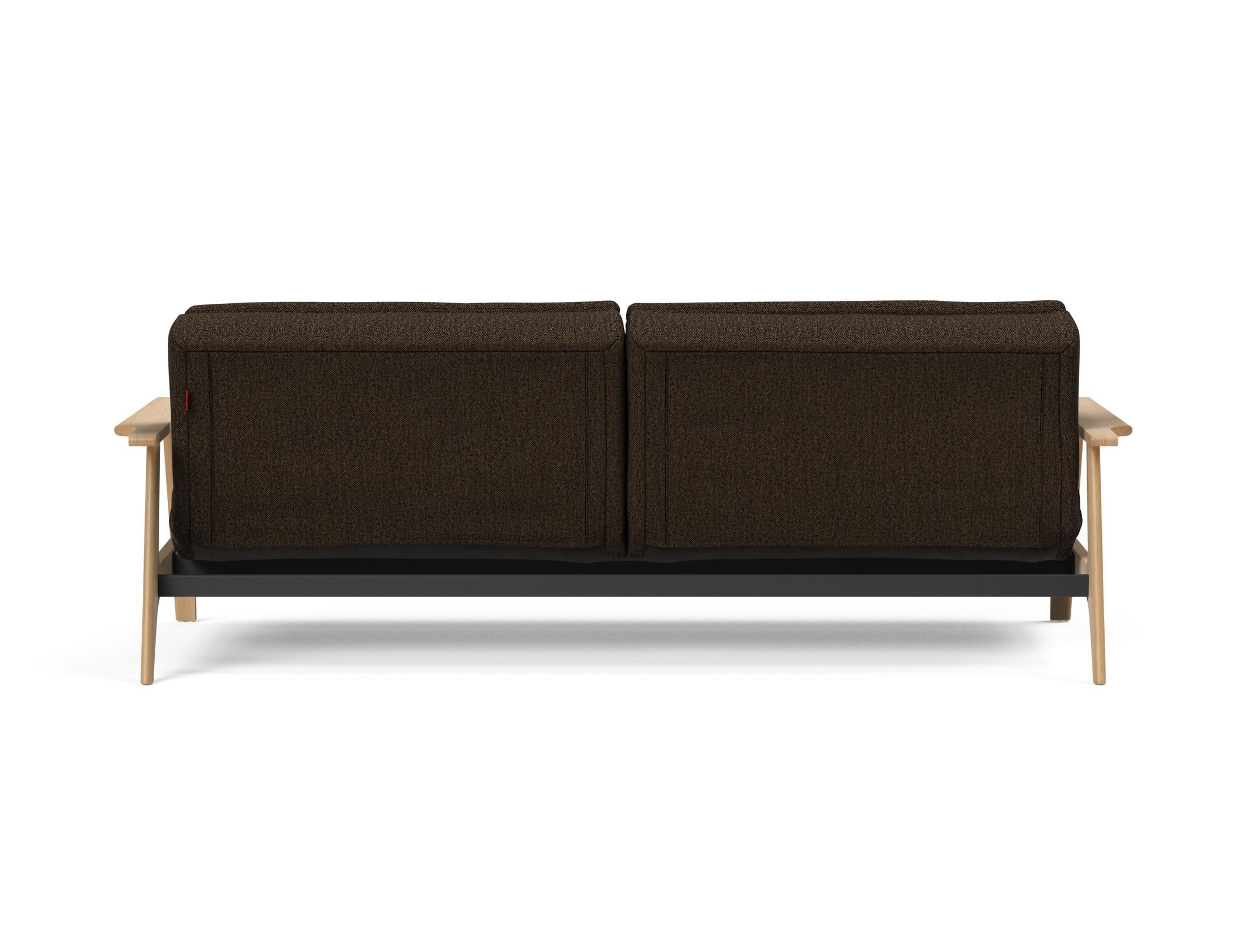 Entdecken Sie das elegante Dublexo Frej Schlafsofa 115 Eiche von Innovation Living – ideal für moderne Wohnkonzepte und entspannende Nächte.
