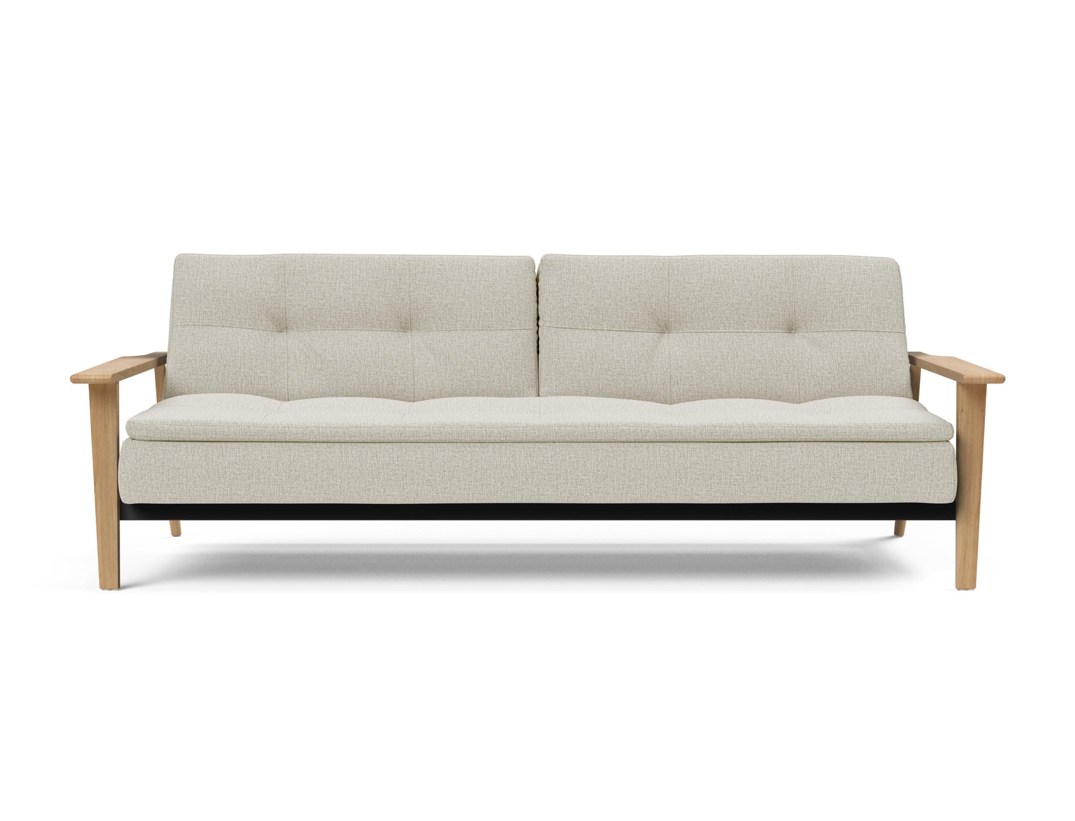 Erleben Sie das Dublexo Frej Schlafsofa 115 Eiche von Innovation Living – ein elegantes Möbelstück, das Funktionalität und modernen Stil vereint.