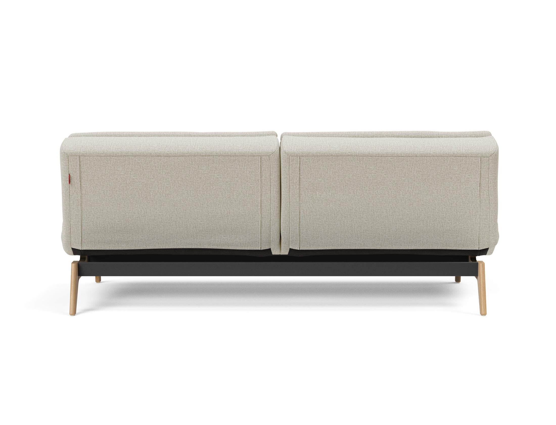 Das Dublexo Eik Schlafsofa 115 Eiche von Innovation Living vereint modernes Design mit Funktionalität – ideal für stilvolle Wohnräume.