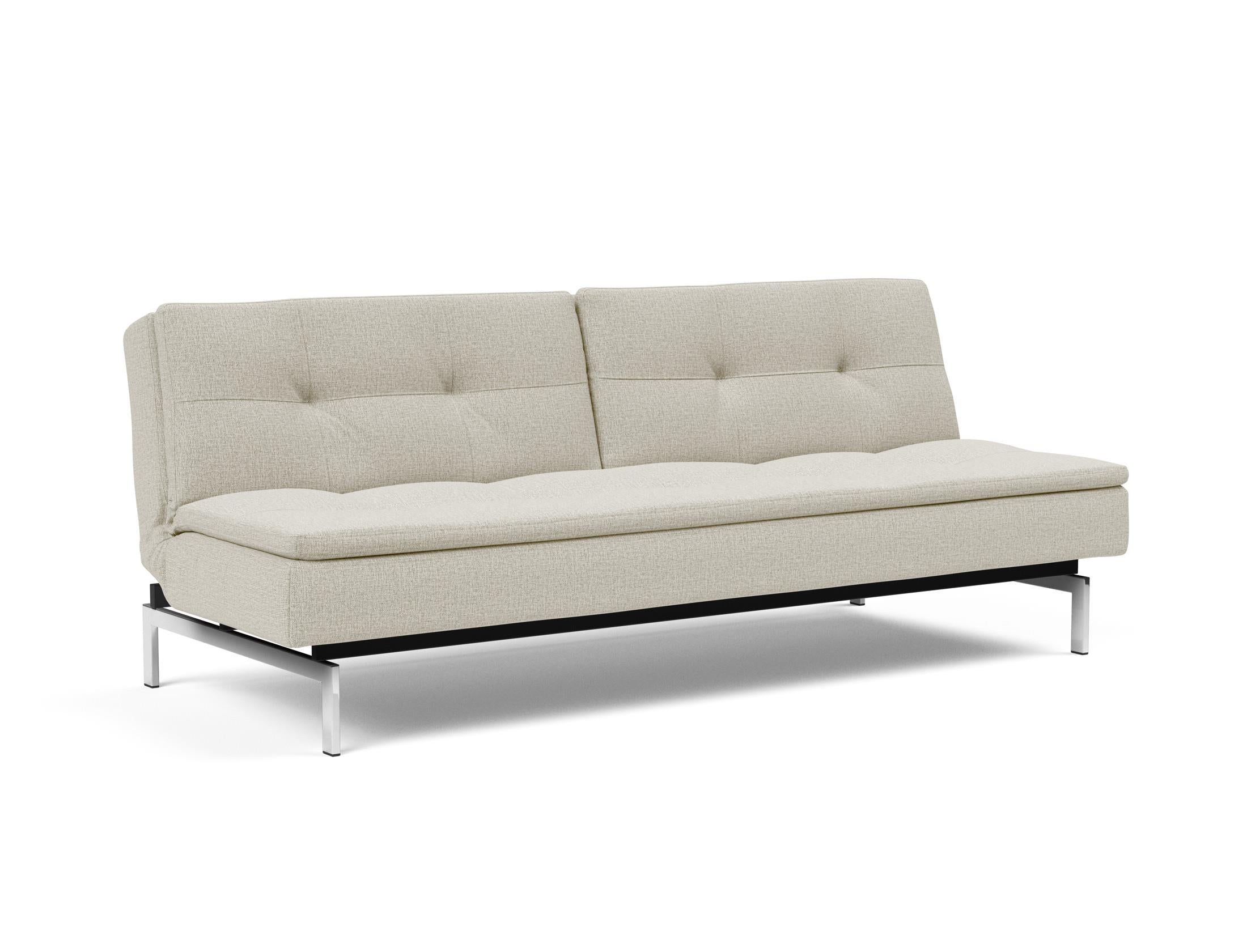 Entdecken Sie das stilvolle Dublexo Chrom Schlafsofa 115 von Innovation Living – ideal für Gäste und als elegantes Möbelstück in jedem Raum.