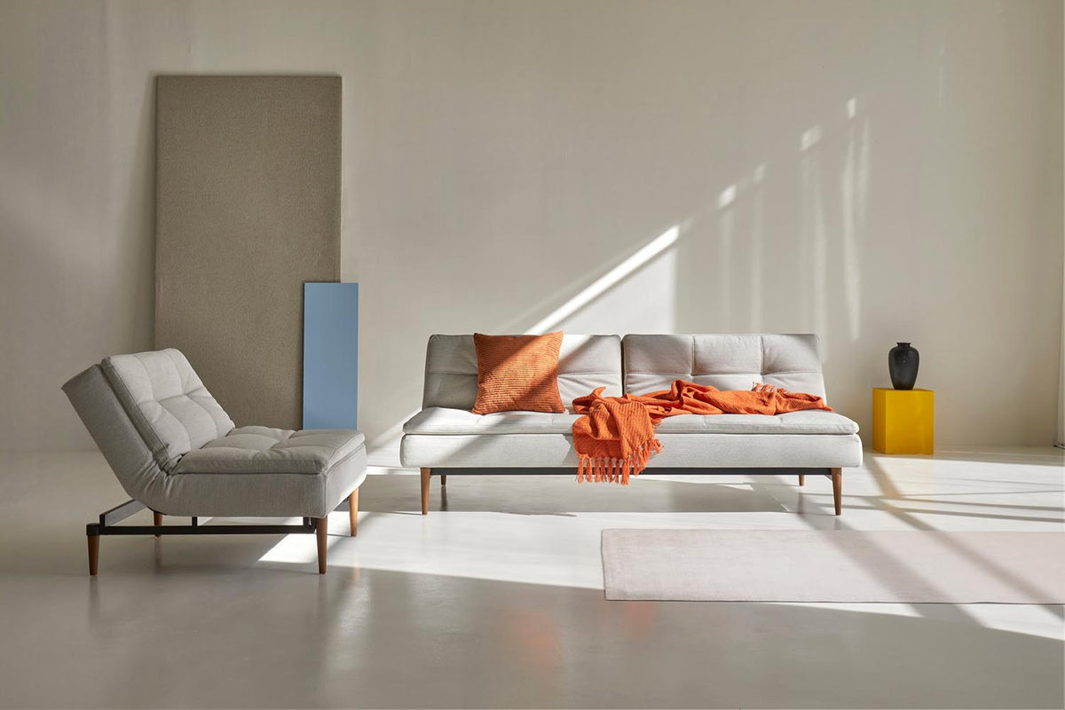 Dublexo Styletto Schlafsofa 115 in 527 Mixed Dance Natural präsentiert im Onlineshop von KAQTU Design AG. Bettsofa ist von Innovation Living