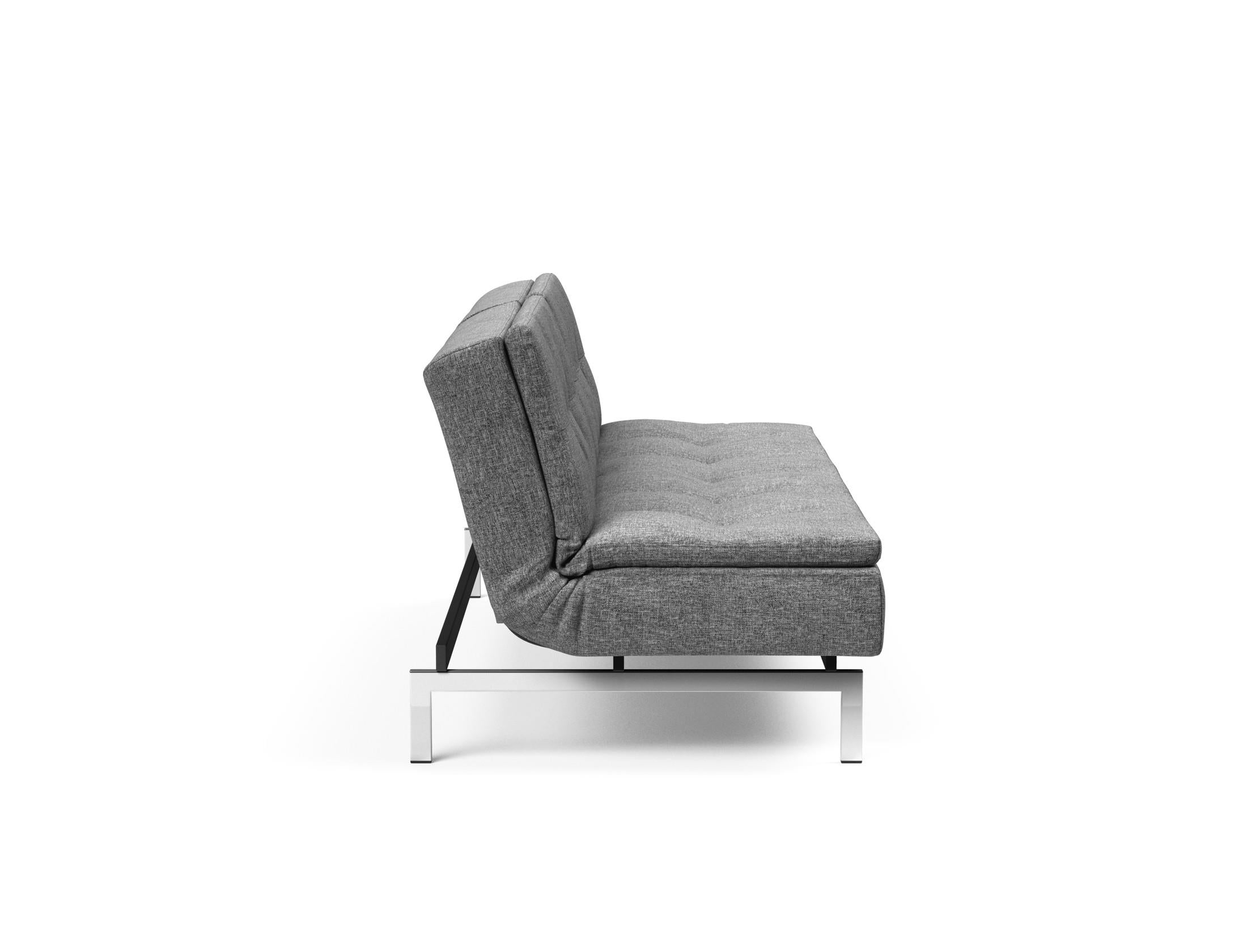 Das Dublexo Chrom Schlafsofa 115 von Innovation Living bietet eleganten Komfort und vielseitige Nutzung – perfekt für jedes moderne Zuhause.