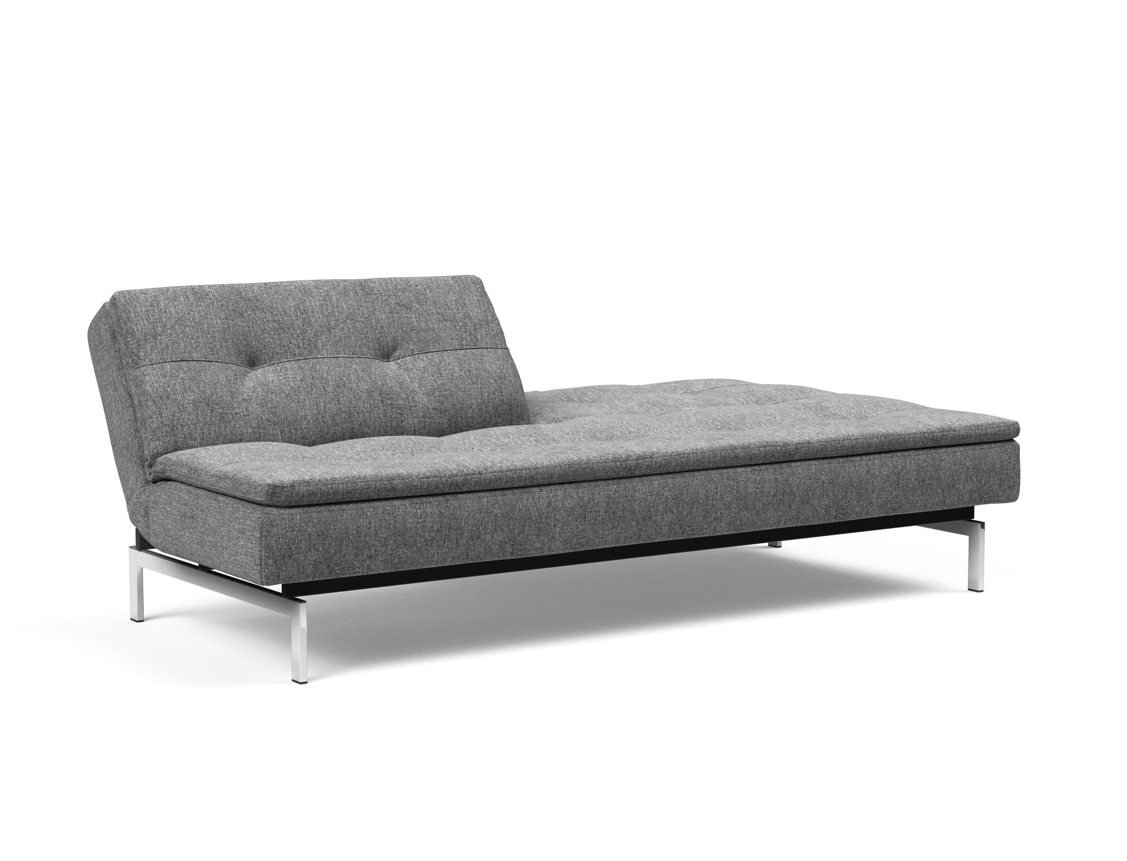 Das Dublexo Chrom Schlafsofa 115 bietet stilvollen Komfort und Flexibilität, perfekt für moderne Wohnräume und Gästeübernachtungen.