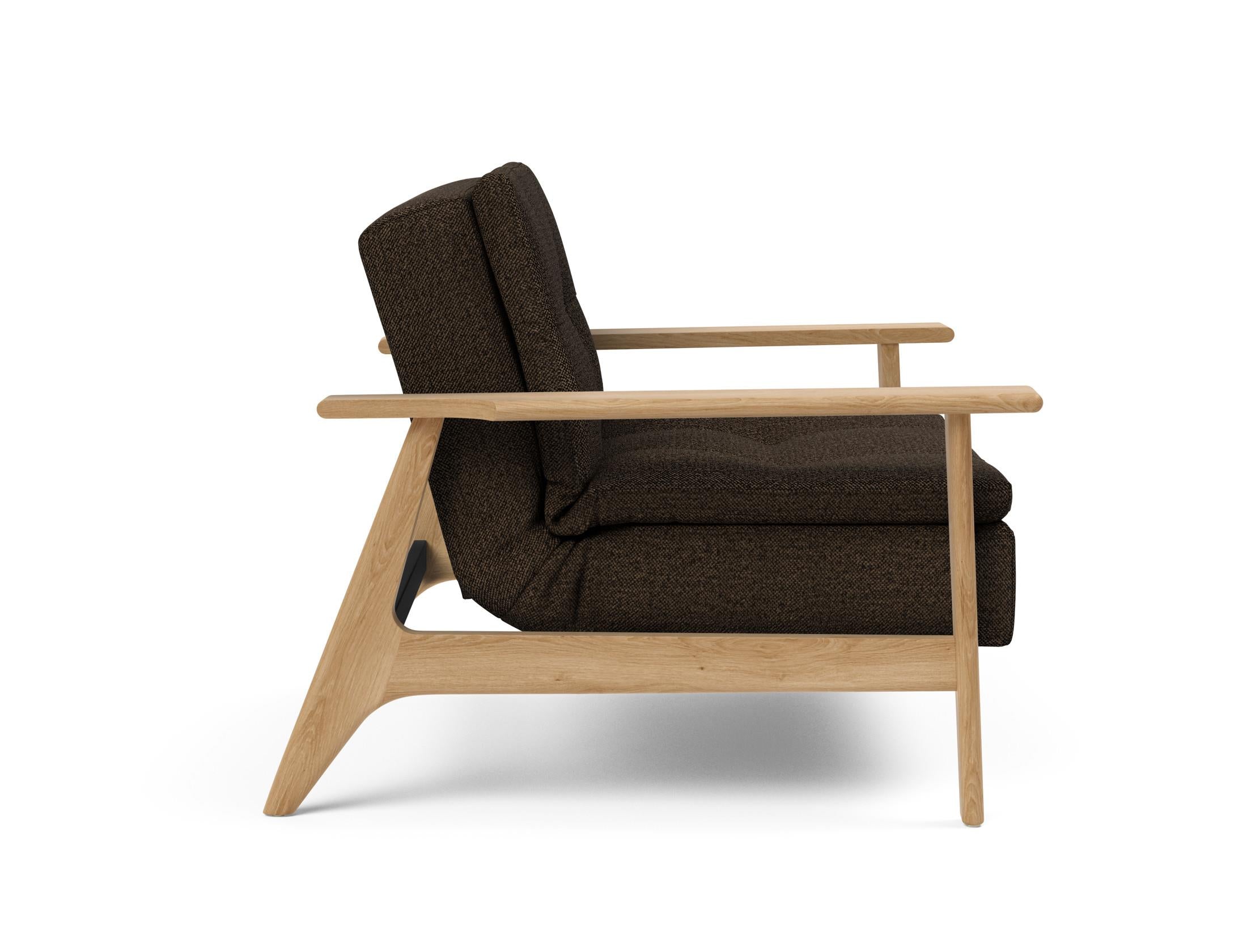 Entdecken Sie den Dublexo Frej Sessel Eiche von Innovation Living – ein eleganter, multifunktionaler Sessel, der Komfort und Design vereint.