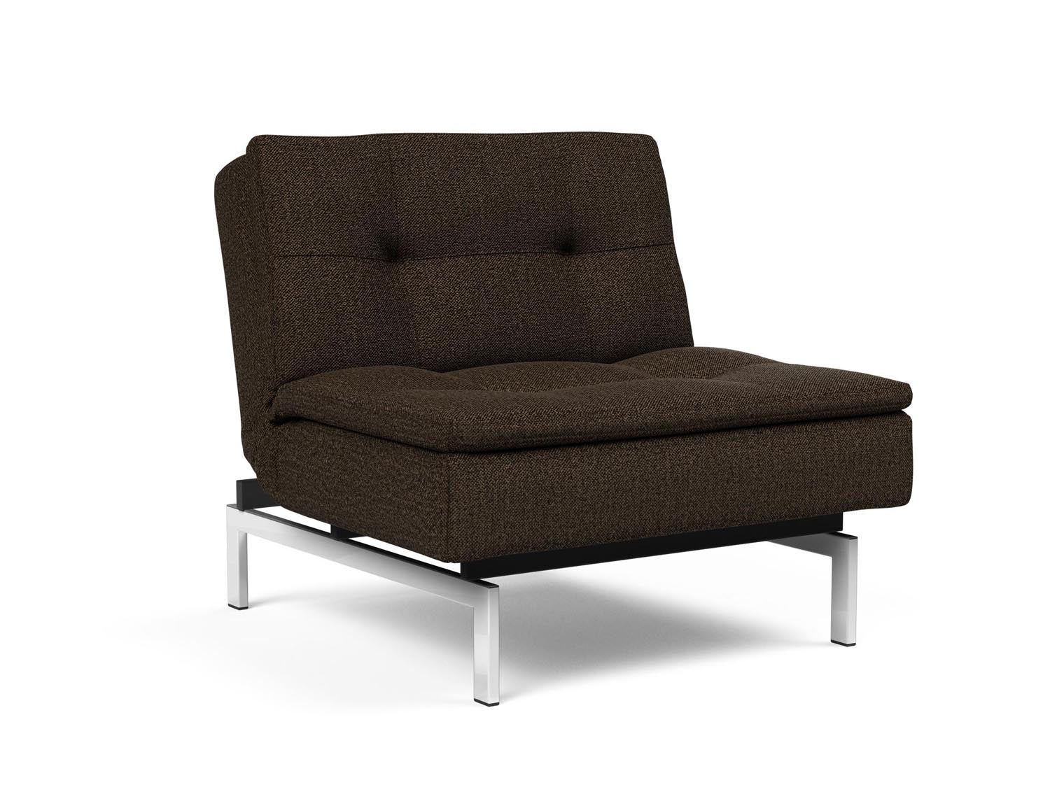 Erleben Sie den Dublexo Chrom Sessel von Innovation Living: Stilvoller, multifunktionaler Sessel mit modernem Design und robuster Chromkonstruktion.