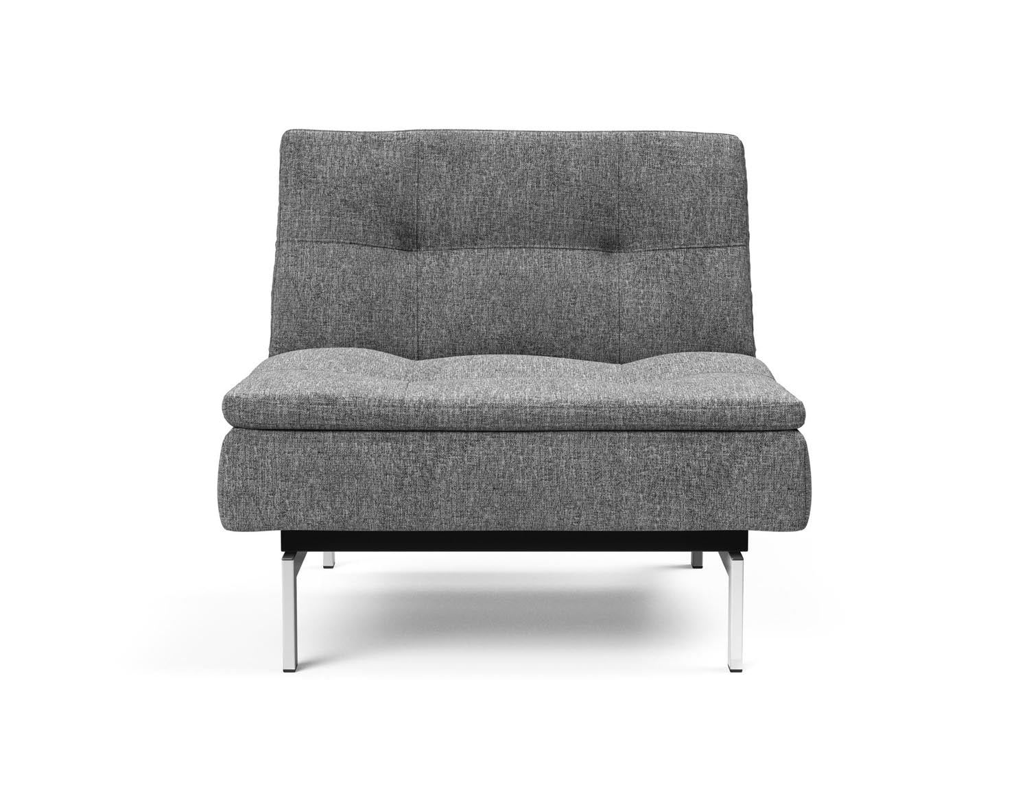 Entdecken Sie den Dublexo Chrom Sessel von Innovation Living: Eleganter, vielseitiger Sessel mit zeitgemässem Look und stabiler Chrombasis.