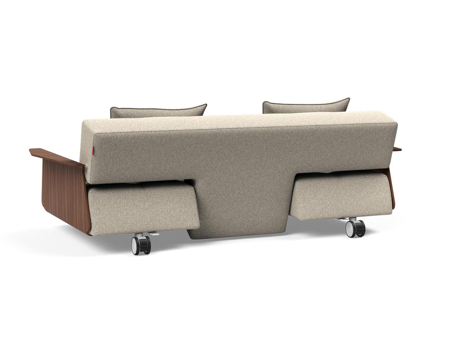 Erleben Sie das Long Horn D.E.L. Schlafsofa mit Armlehnen von Innovation Living – stilvoll, funktional und ideal für entspannte Nächte.