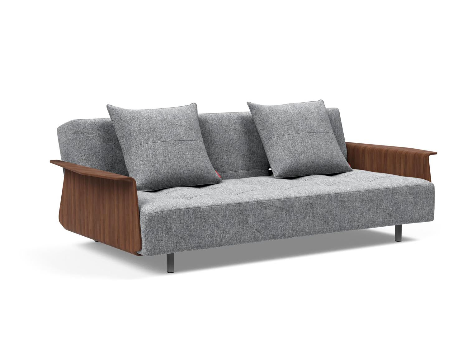Entdecken Sie das Long Horn D.E.L. Schlafsofa mit Armlehnen von Innovation Living – eine perfekte Kombination aus Komfort und modernem Design für Ihr Zuhause.