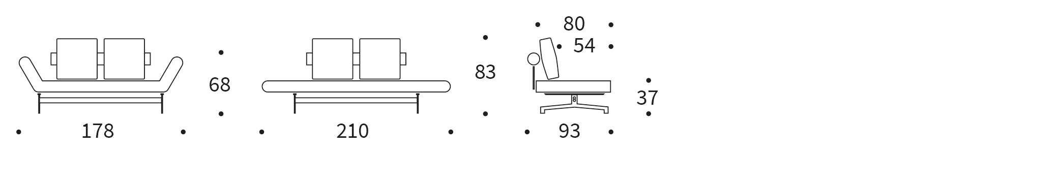 Erleben Sie das Ghia Klappsofa 80 Chrom von Innovation Living – stilvolles Design trifft Funktionalität für Ihr Zuhause.