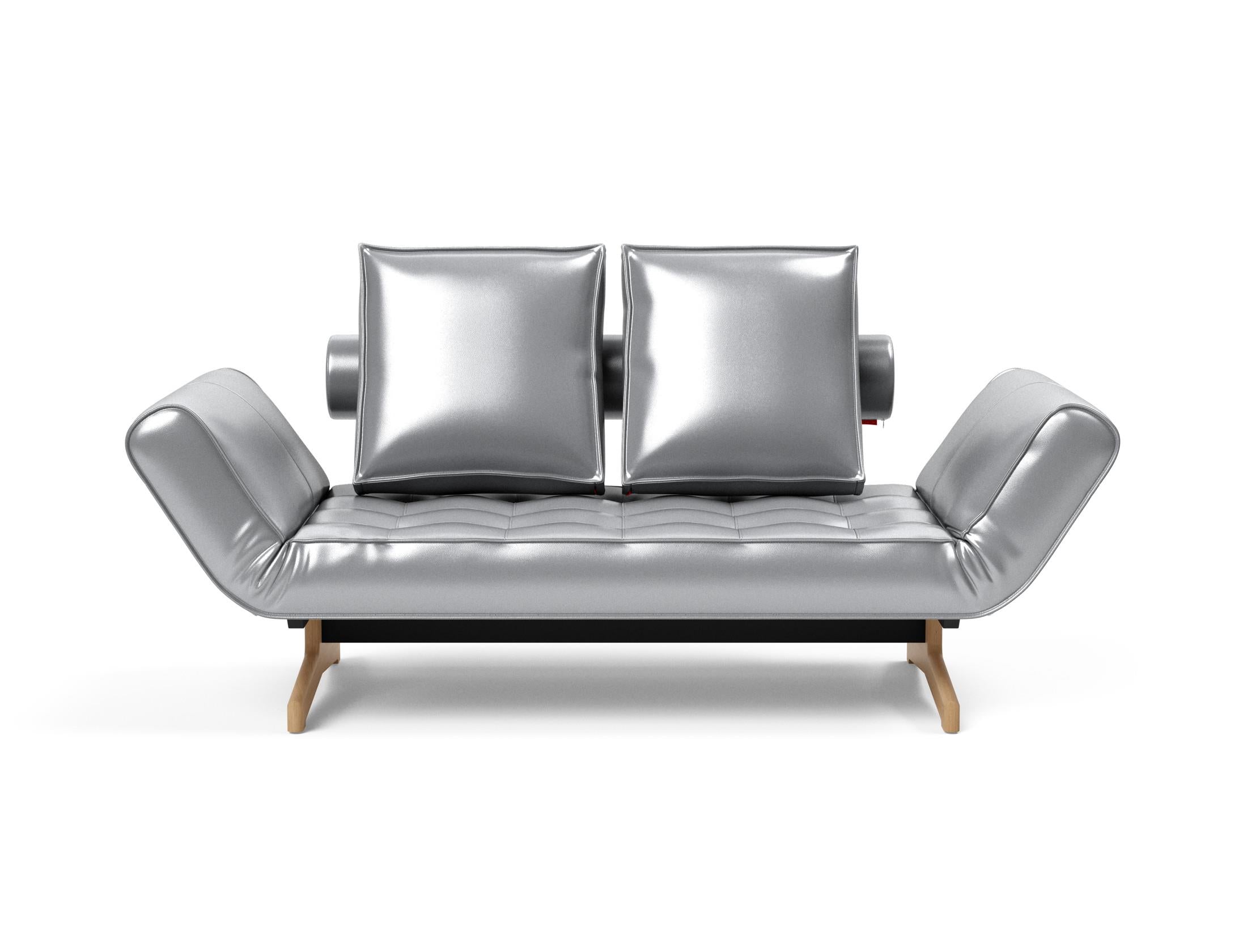 Das Ghia Klappsofa 80 Eiche von Innovation Living vereint modernes Design mit Funktionalität. Ideal für kompakte Wohnräume und Übernachtungsgäste.