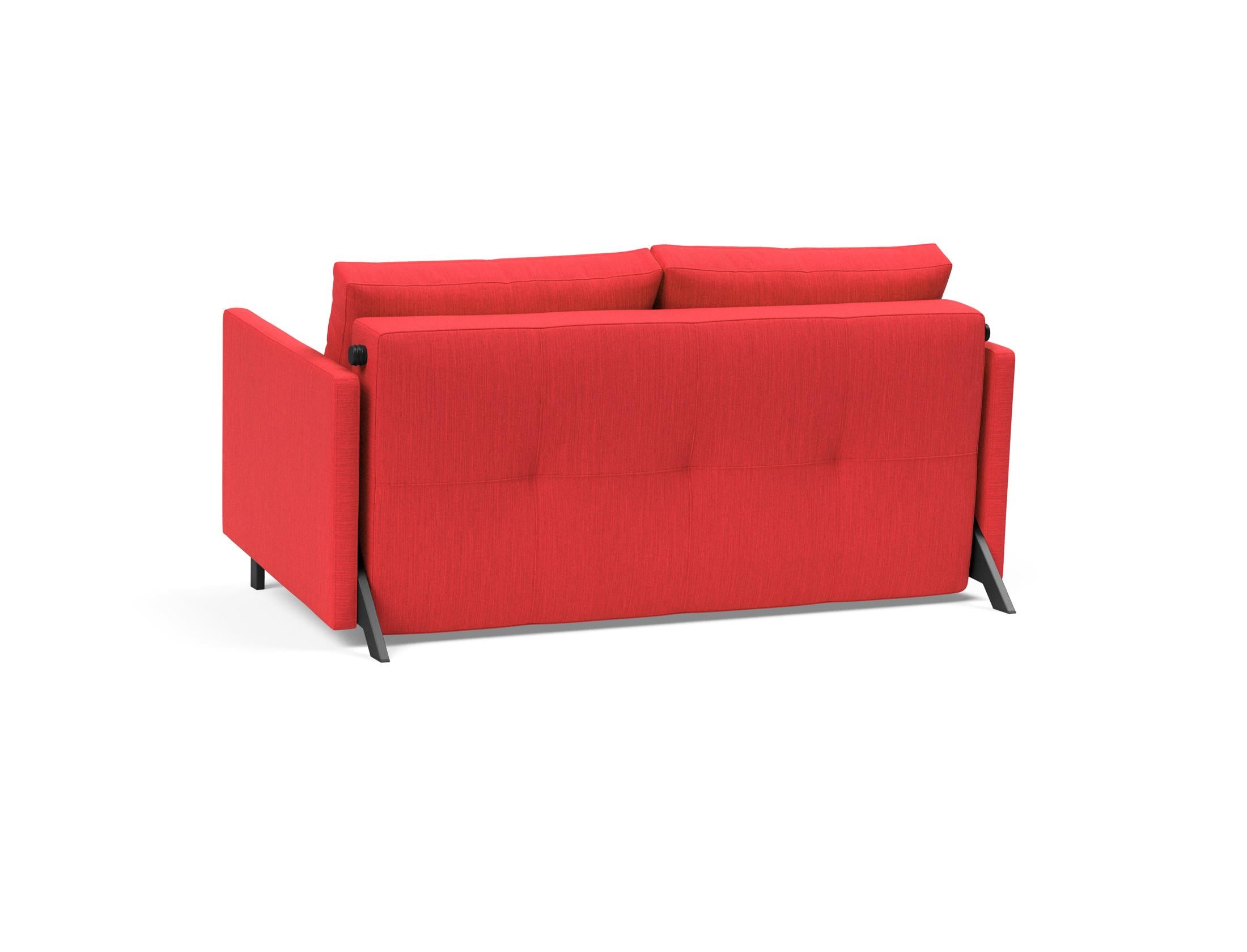 Das Cubed Klappsofa 140 von Innovation Living vereint modernes Design und Funktionalität. Ideal für kleine Wohnungen, verwandelt es sich schnell in ein bequemes Bett.