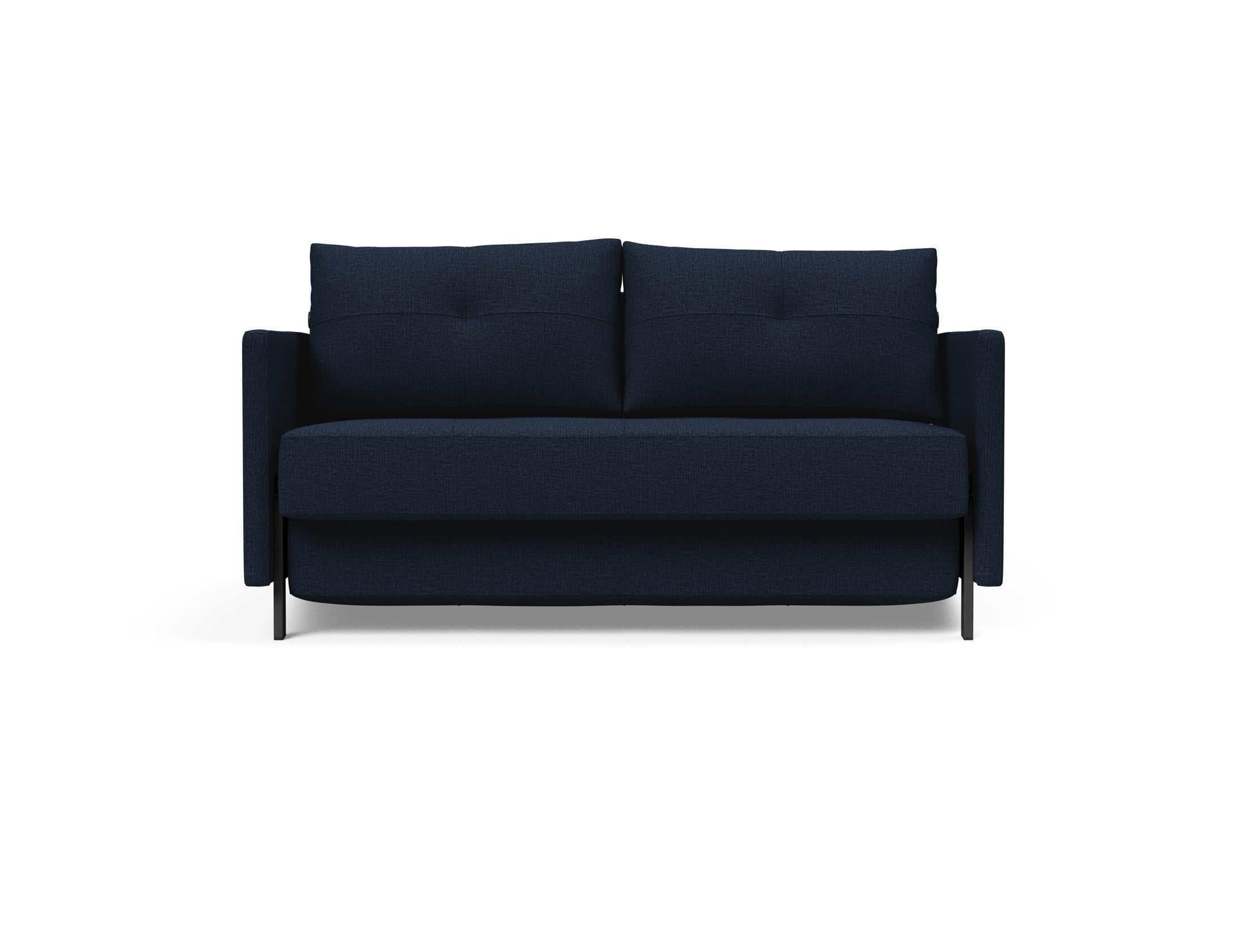 Entdecken Sie das Cubed Klappsofa 140 von Innovation Living: stilvoll, funktional und perfekt für kleine Räume. Ideal als Bettsofa mit Armlehnen!