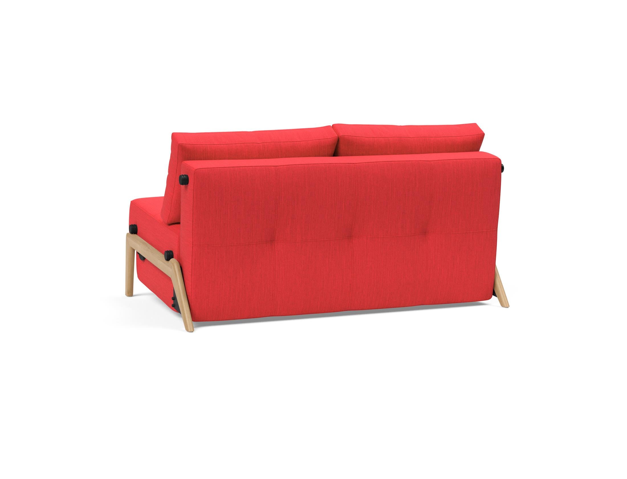 Cubed Klappsofa 140: Elegantes, funktionales Sofa mit cleverem Klappmechanismus. Perfekt für kleine Räume und als Gästebett.