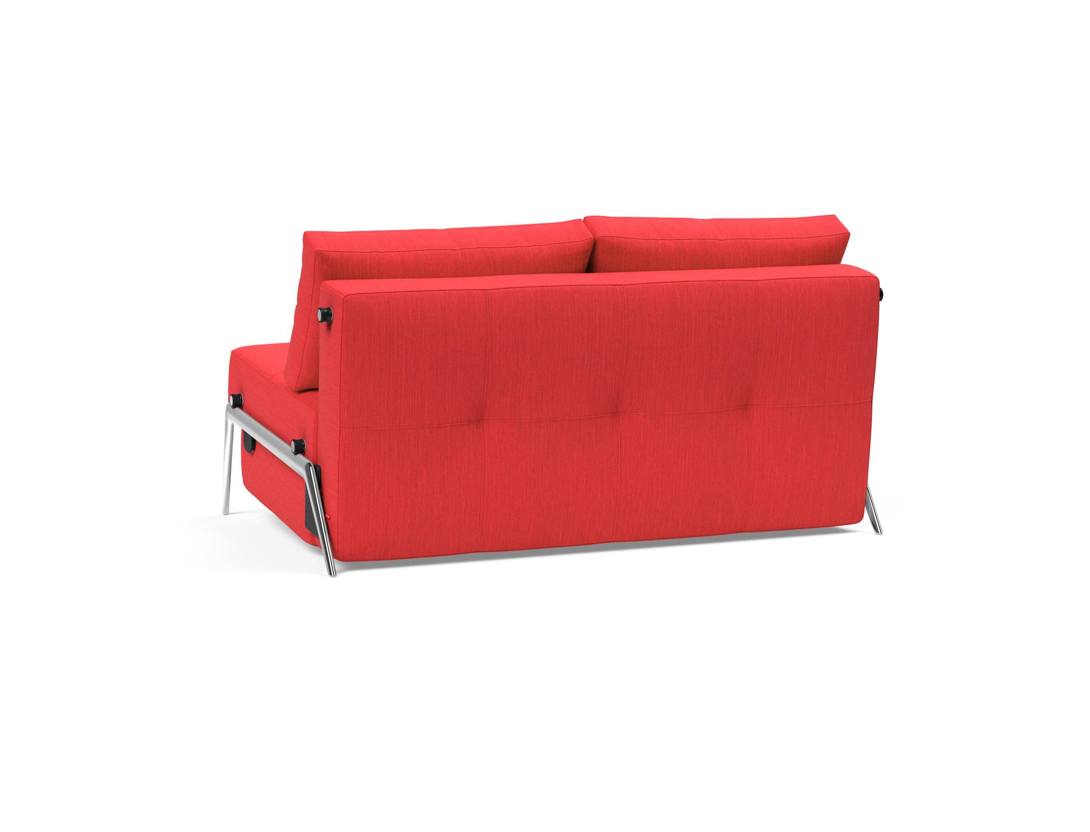 Cubed Klappsofa 140: Elegantes, multifunktionales Sofa, das sich mühelos in ein gemütliches Bett verwandelt – ideal für kleine Räume.