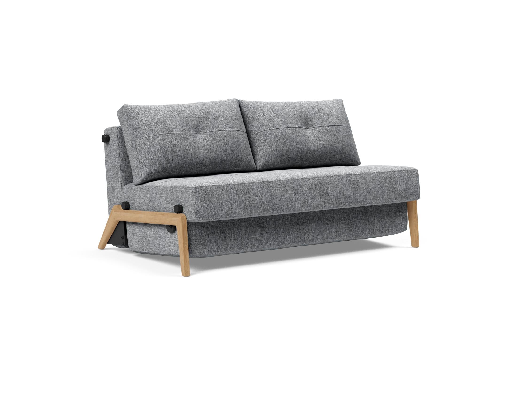 Cubed Klappsofa 140: Stilvolles Sofa mit cleverem Klappmechanismus, ideal für kleine Räume und Gästeübernachtungen. Hochwertige Materialien und elegantes Design.