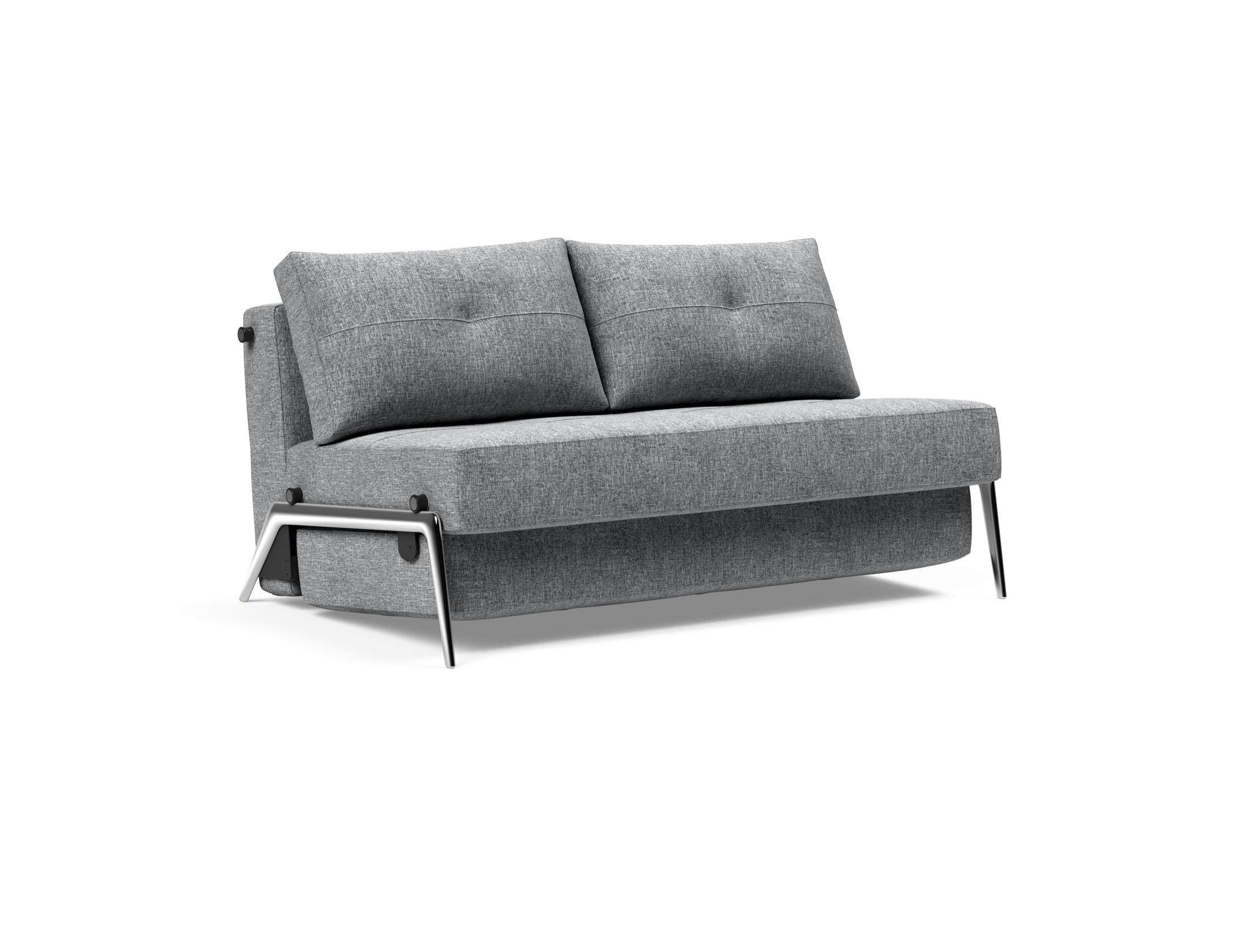 Cubed Klappsofa 140: Stilvolles Sofa mit cleverem Klappmechanismus. Ideal für kleine Räume, bietet Komfort und praktischen Stauraum.