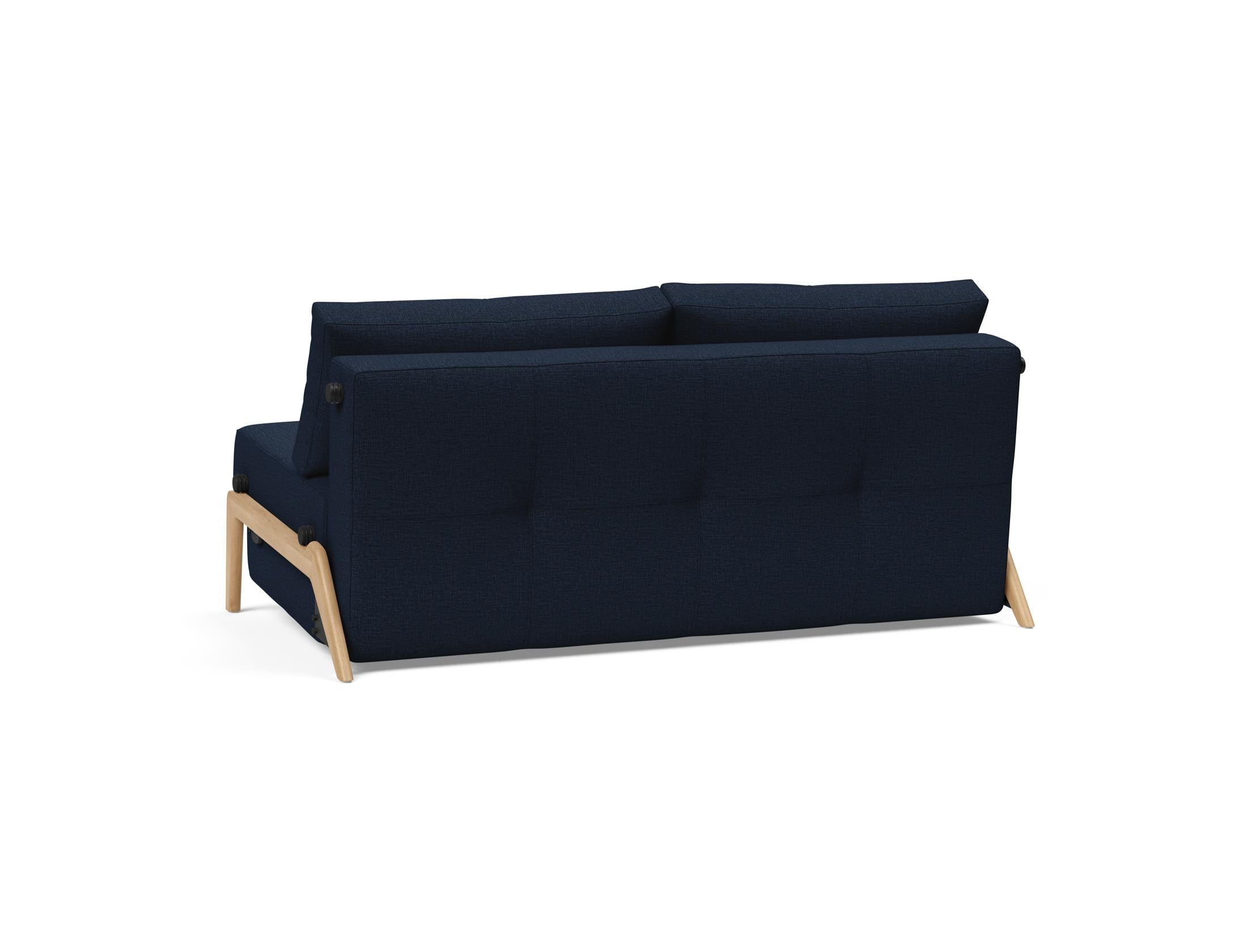 Cubed Klappsofa 160: Stilvolles Klappsofa mit hochwertiger Verarbeitung, ideal für kleine Räume und als komfortable Schlafgelegenheit.