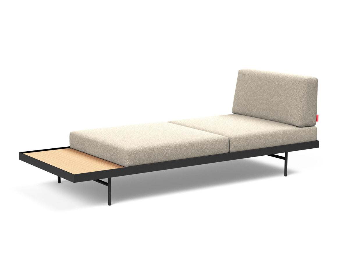 Puri Klappsofa mit Tisch in 539 Bouclé Beige präsentiert im Onlineshop von KAQTU Design AG. Bettsofa ist von Innovation Living