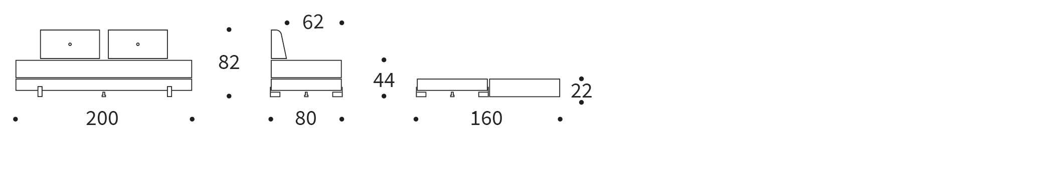 Entdecken Sie das Sigmund Bettsofa von Innovation Living: elegantes Design, hochwertige Matratzen und flexible Nutzung für Ihr Zuhause.