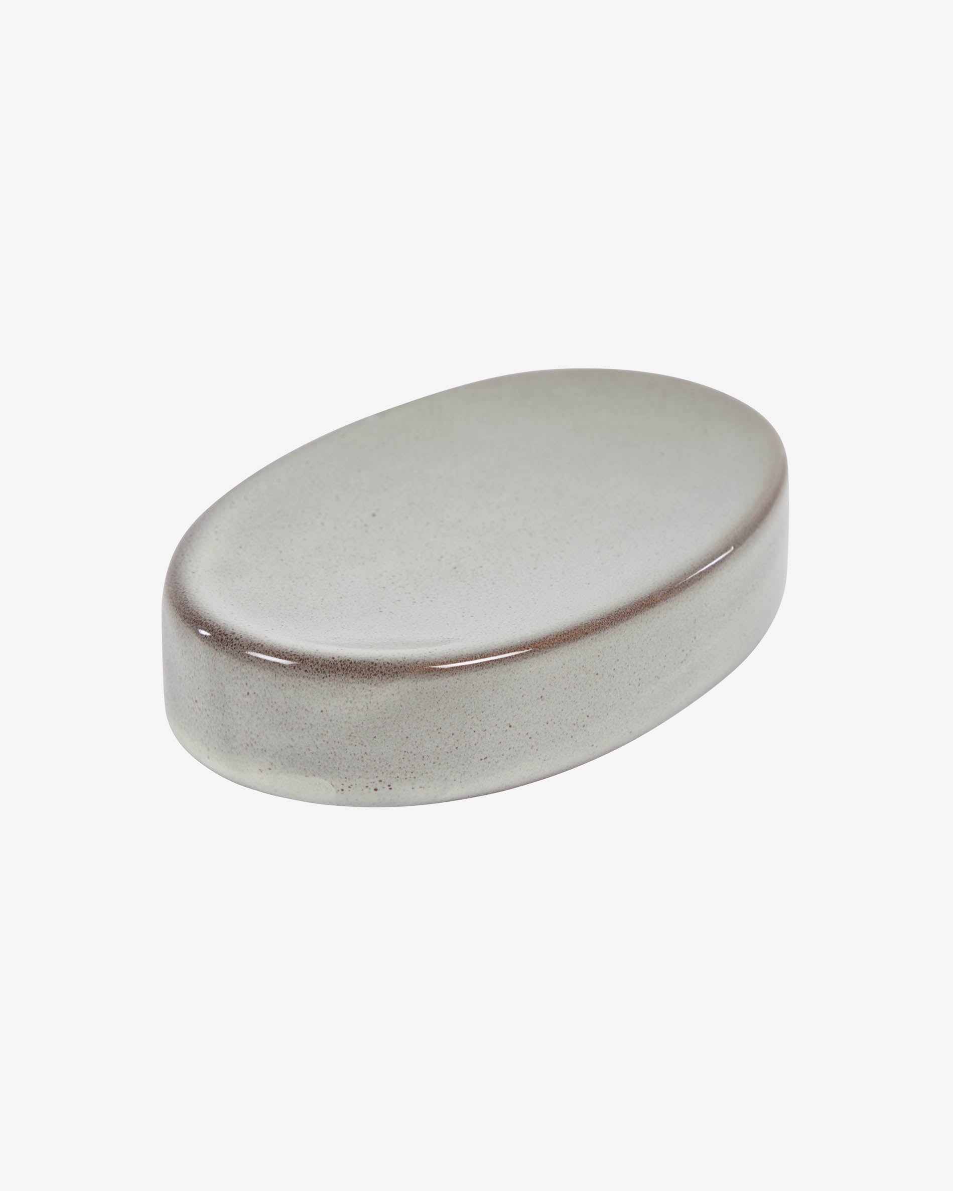 Chavela Seifenschale aus Keramik grau in Grau präsentiert im Onlineshop von KAQTU Design AG. Badzubehör ist von Kave Home
