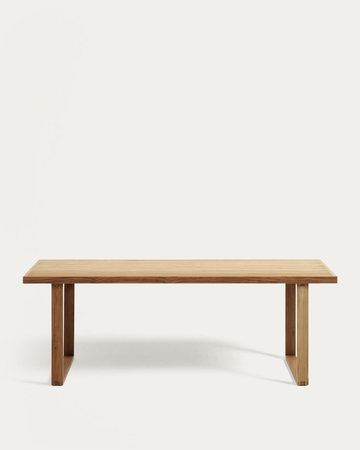 Tavolo da esterno Canadell in teak massiccio riciclato al 100% 220 x 100 cm