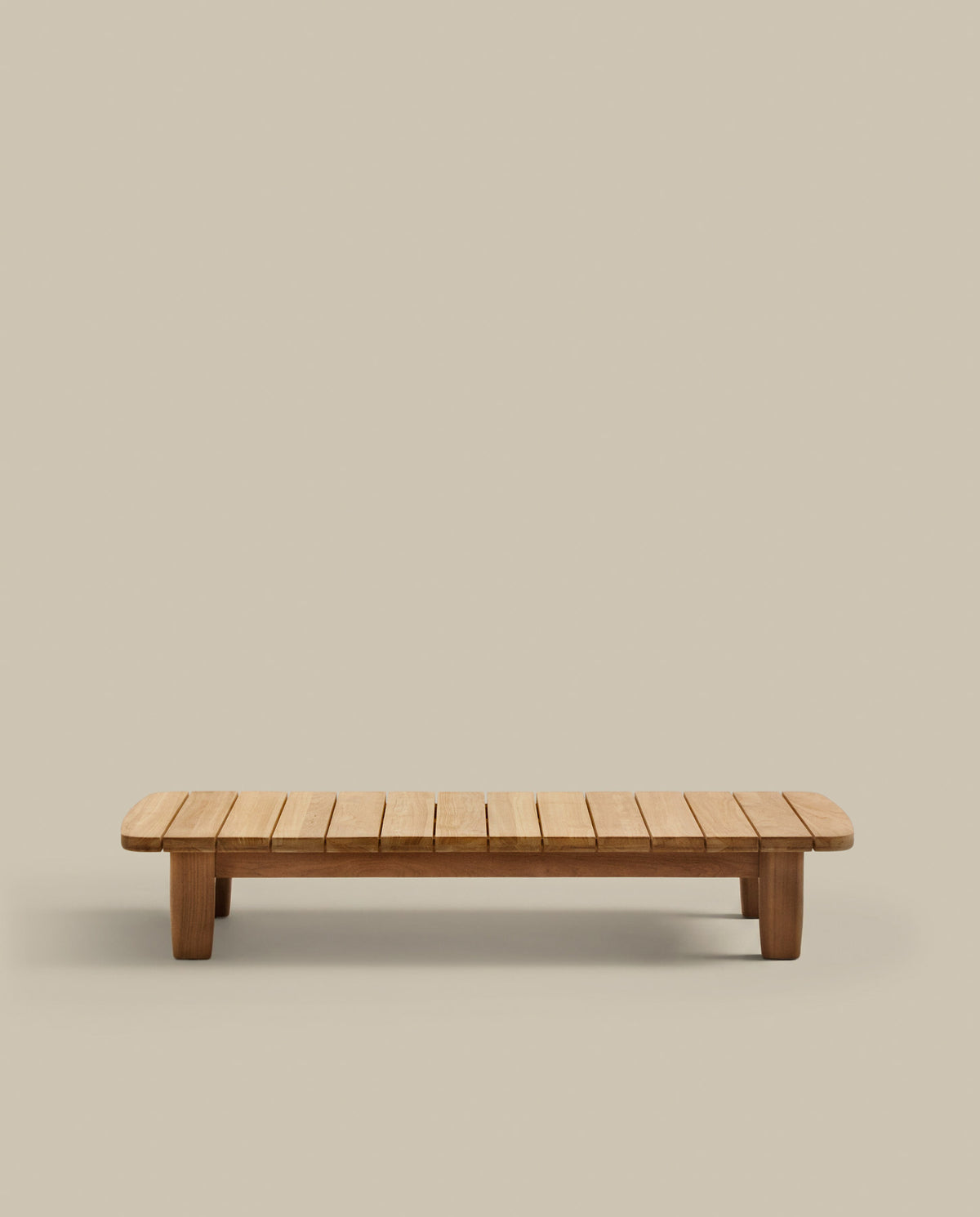 Tirant Couchtisch aus massivem Teakholz FSC 100% 140 x 70 cm
