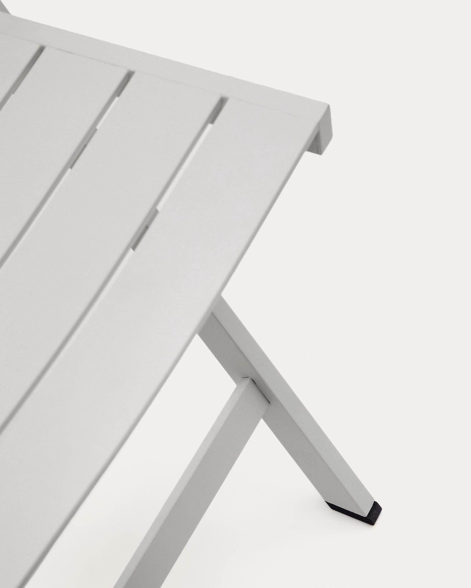 Der Torreta Gartenstuhl von Kave Home bietet stilvolles Aluminium mit klappbarer Funktionalität. Perfekt für Terrasse, Balkon und Garten!